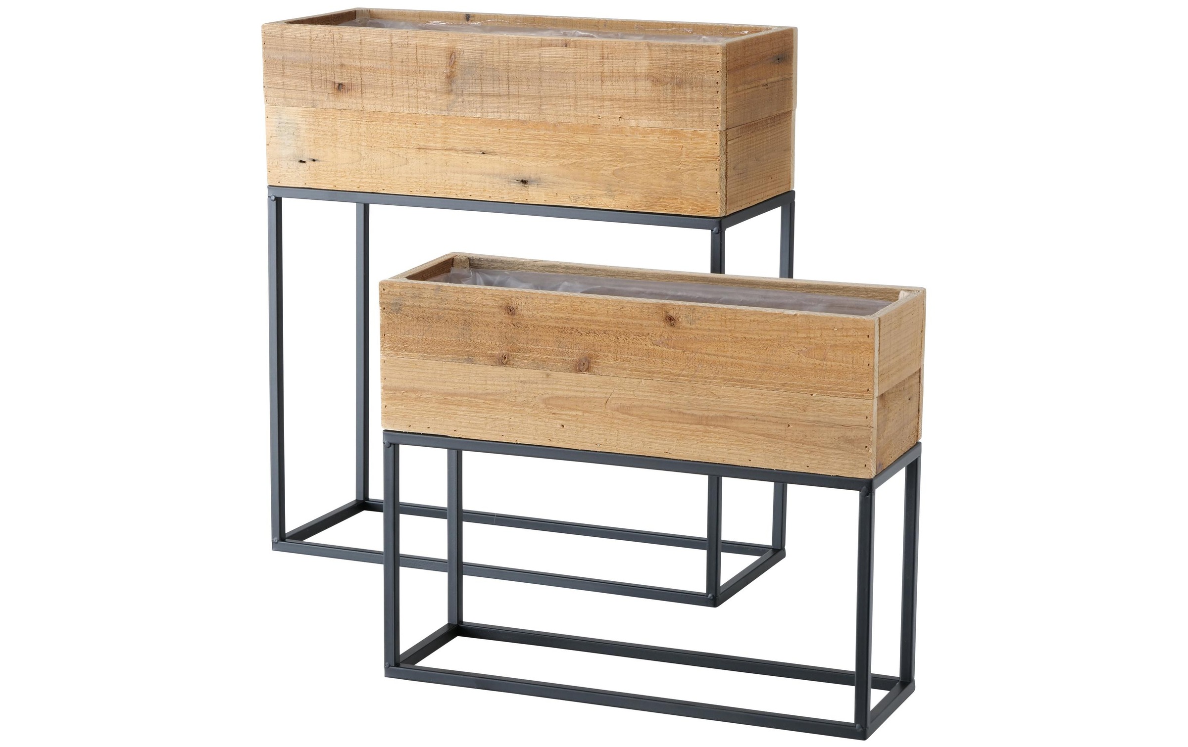 BOLTZE Blumentopf »Peyo Eisen/Holz«