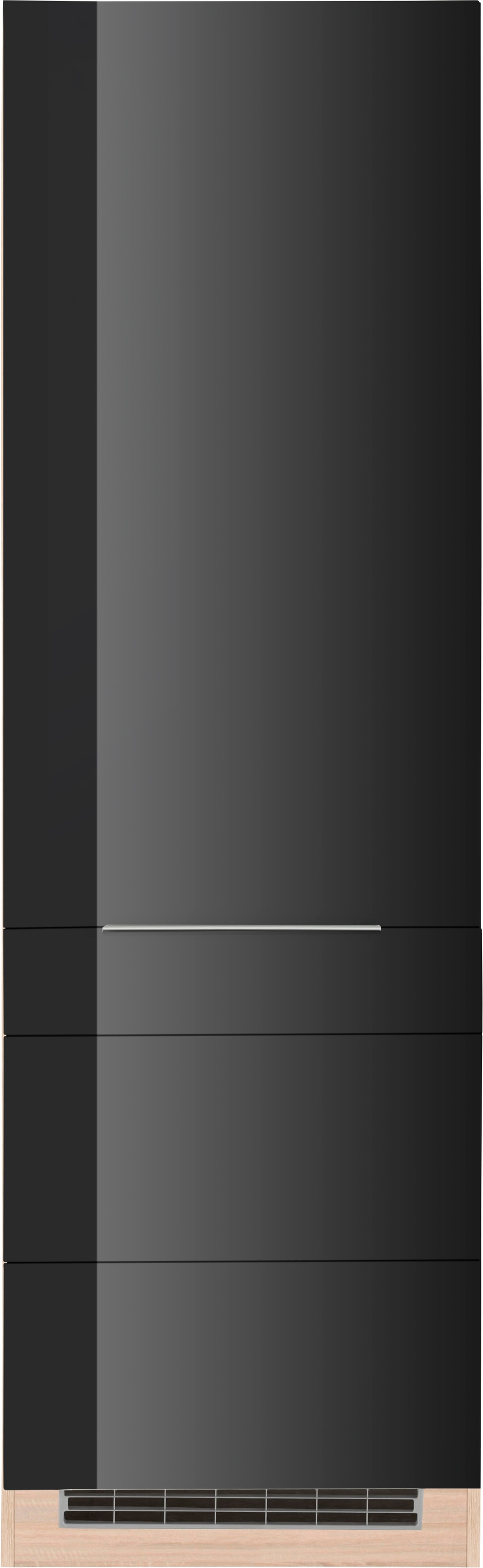 KOCHSTATION Kühlumbauschrank "KS-Brindisi" 60 cm breit, 200 cm hoch, hochwertige MDF Fronten