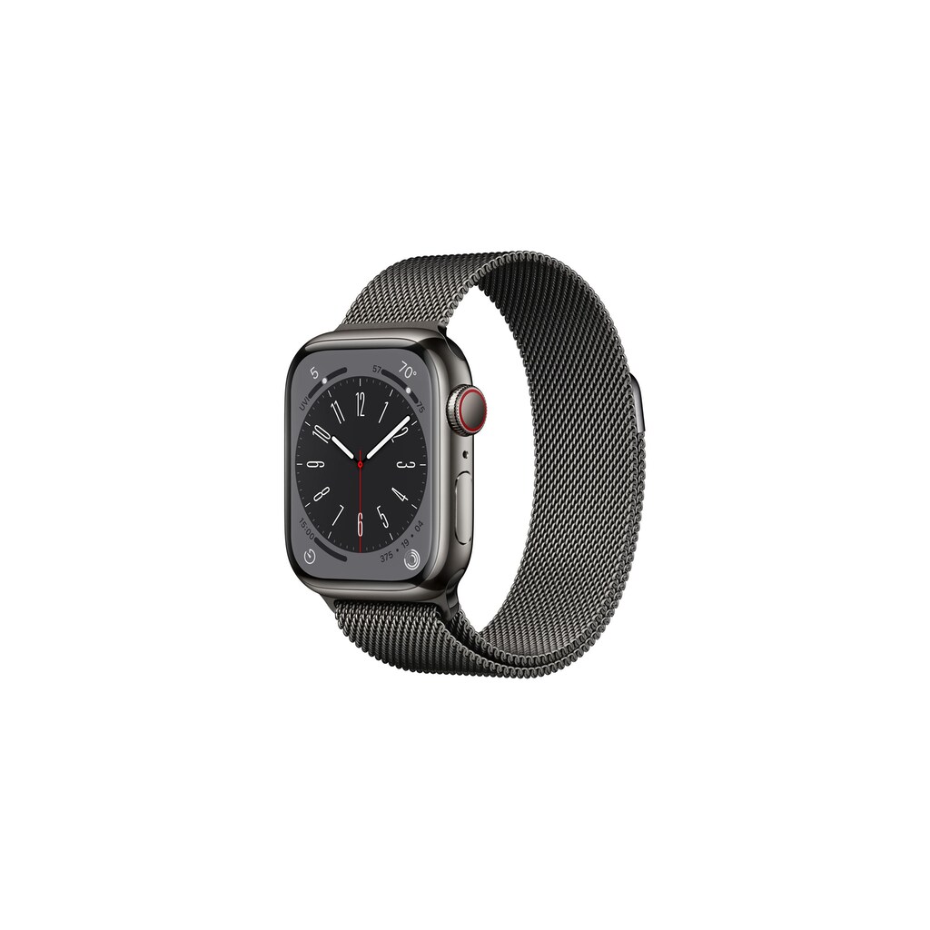Apple Smartwatch »Series 8, Edelstahlgehäuse«, (Watch OS)