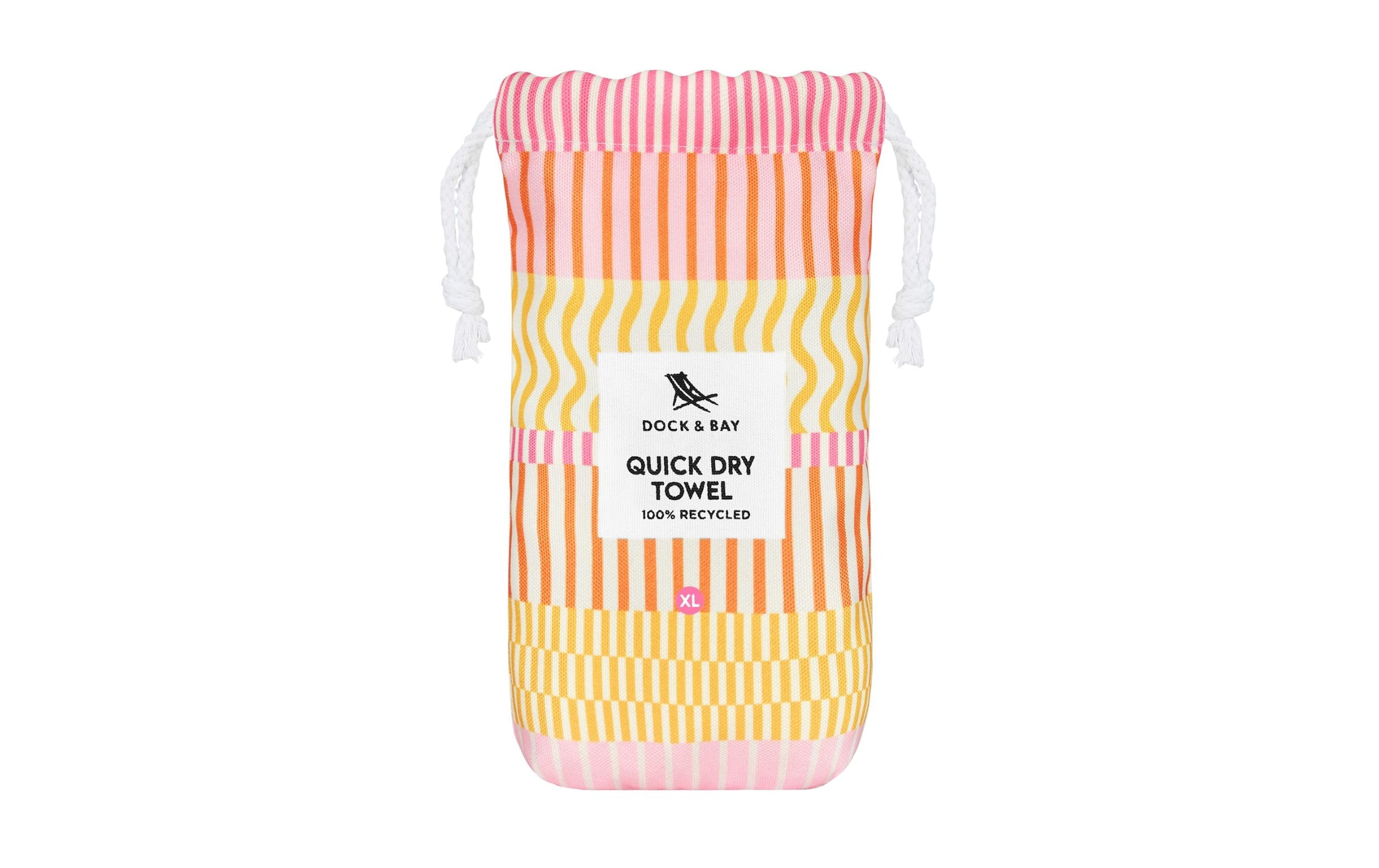 Strandtuch »Dock & Bay Lemonade Waves 200 cm x 90 cm«, (1 St.)