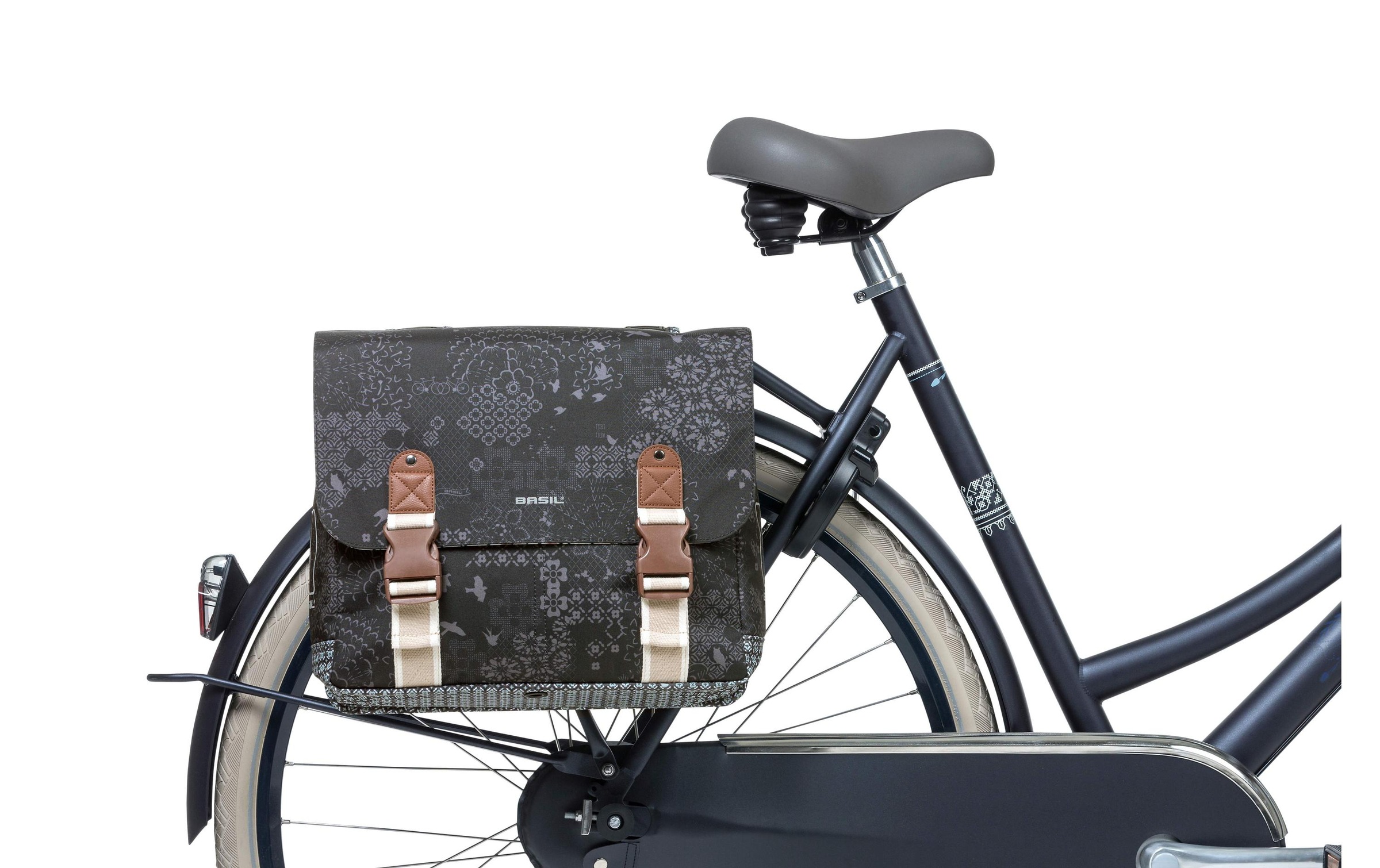 Basil Gepäckträgertasche »BASIL BOHEME DOUBLE BAG, schwarz«