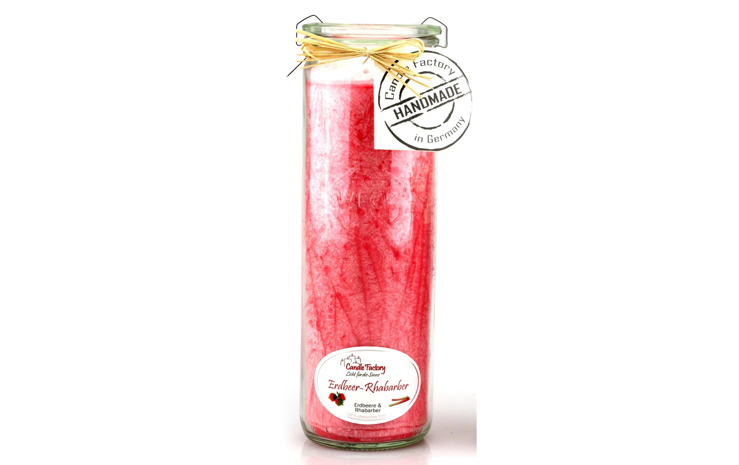Duftkerze »Candle Factory Erdbeer und Rhabarber Big Jumbo«