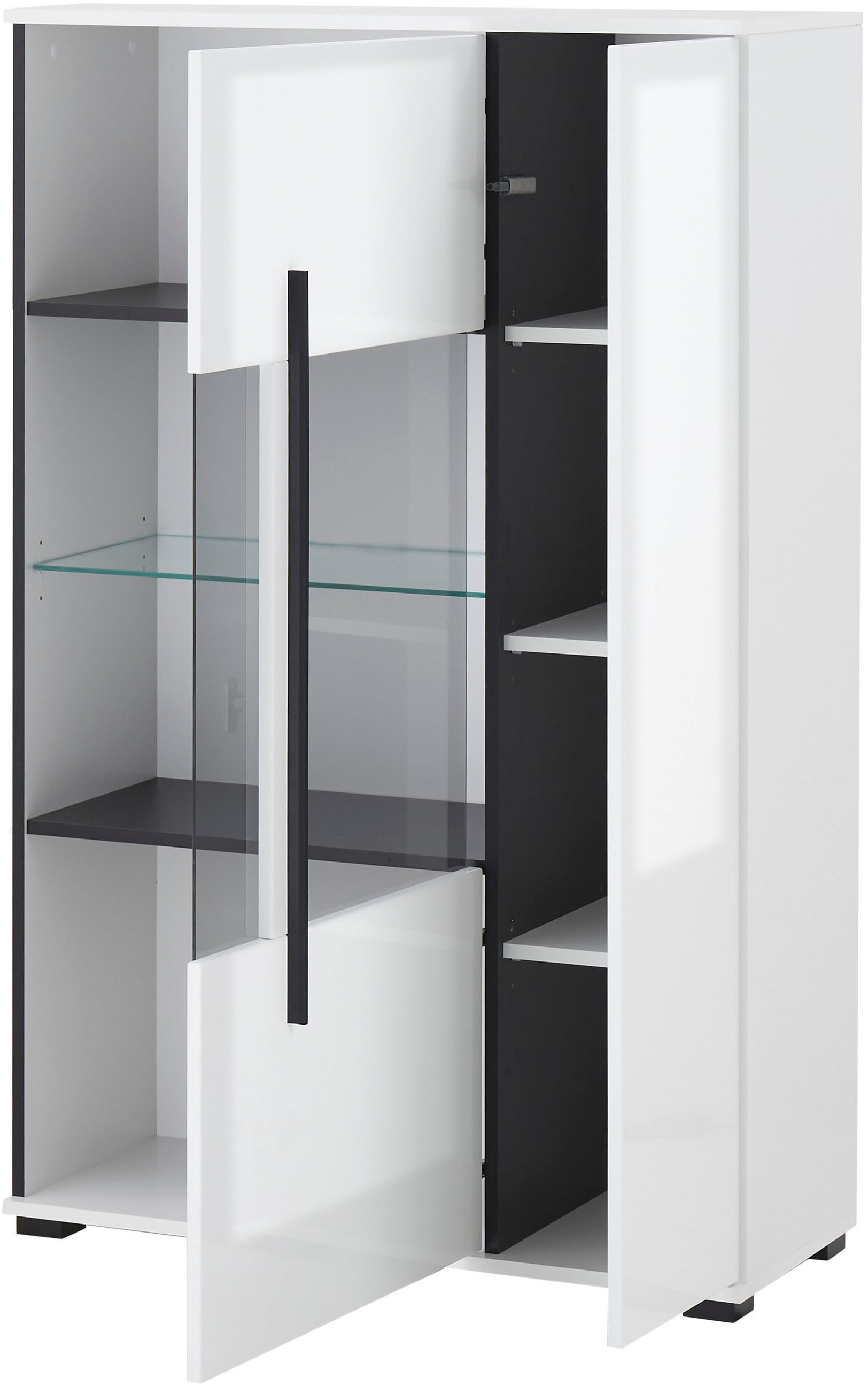 INOSIGN Wohnwand »Cantara, moderne Anbauwand, Wohnzimmer-Set, in Eiche Evoke oder Weiss«, (Set, 4 St.)
