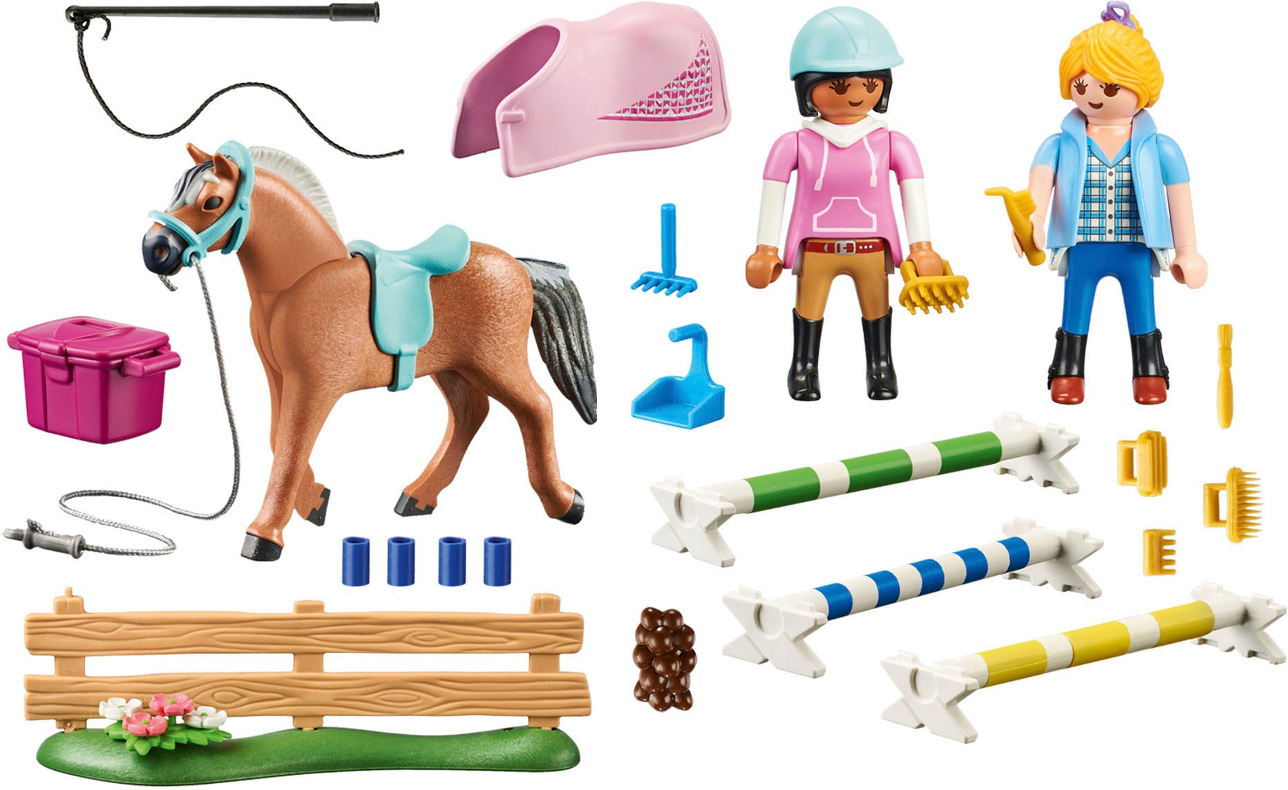 Playmobil® Konstruktions-Spielset »Reitunterricht (71242), Country«, (37 St.), Made in Europe