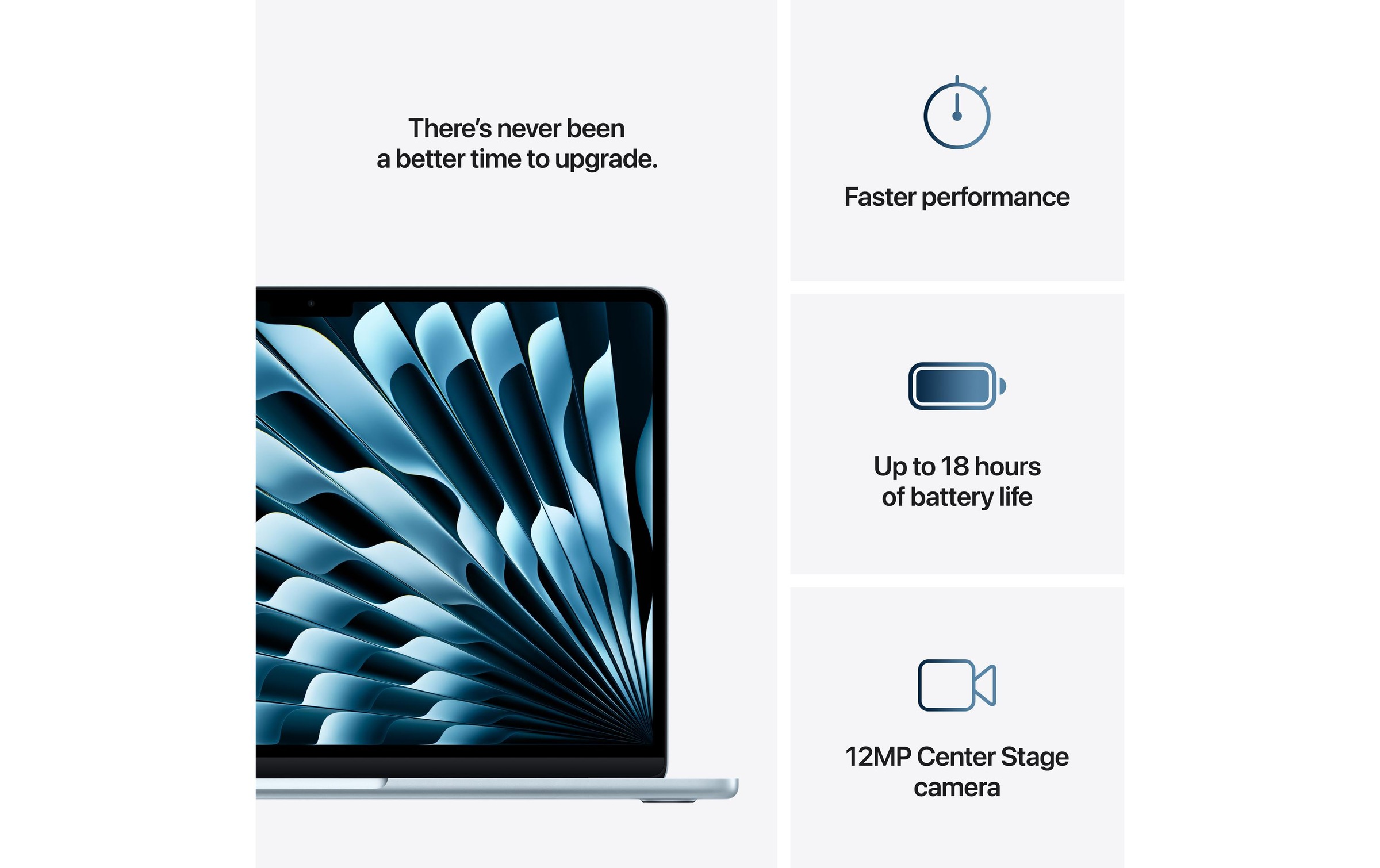 Apple Notebook »Air 13 2025 M4 8C GPU / 16 GB / 256 GB Sky Blue«