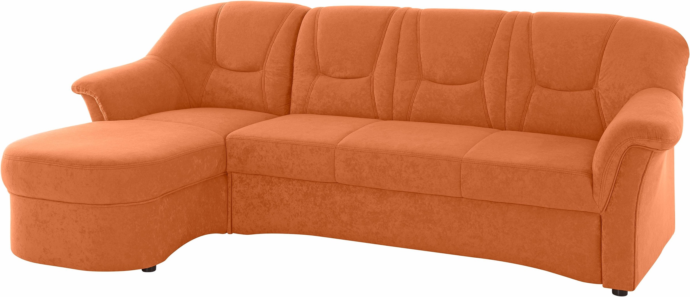 DOMO collection Ecksofa "SARAFINA 232x146 cm, auch mit Federkern für noch mehr Sitzkomfort" whlw. mit Bettfunktion, L-Form