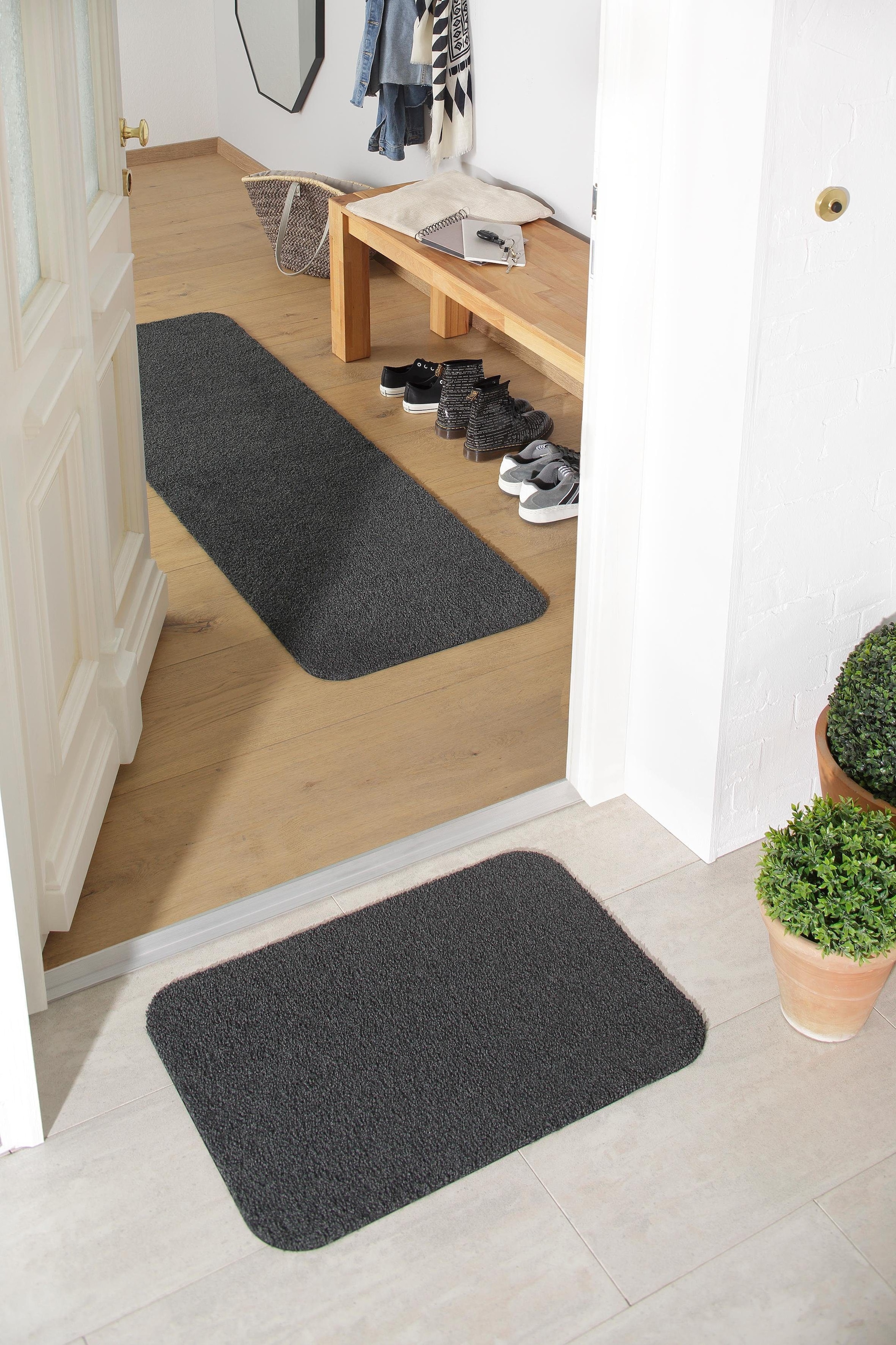 my home Fussmatte »Willa«, rechteckig, 9 mm Höhe, In- und Outdoor geeignet, waschbar