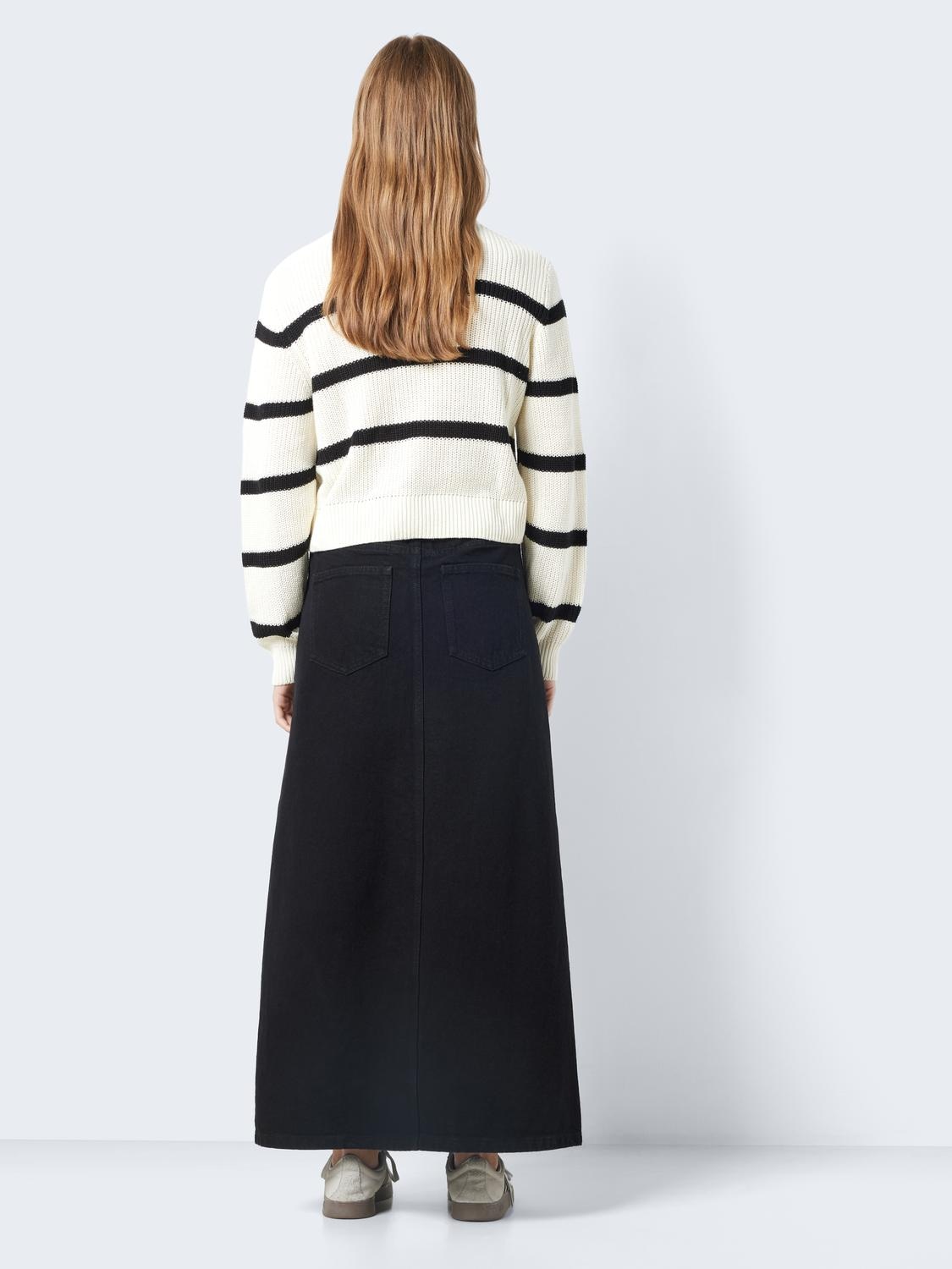 Noisy may Strickpullover »NMMAYSA L/S STRIPE O-NECK KNIT NOOS«