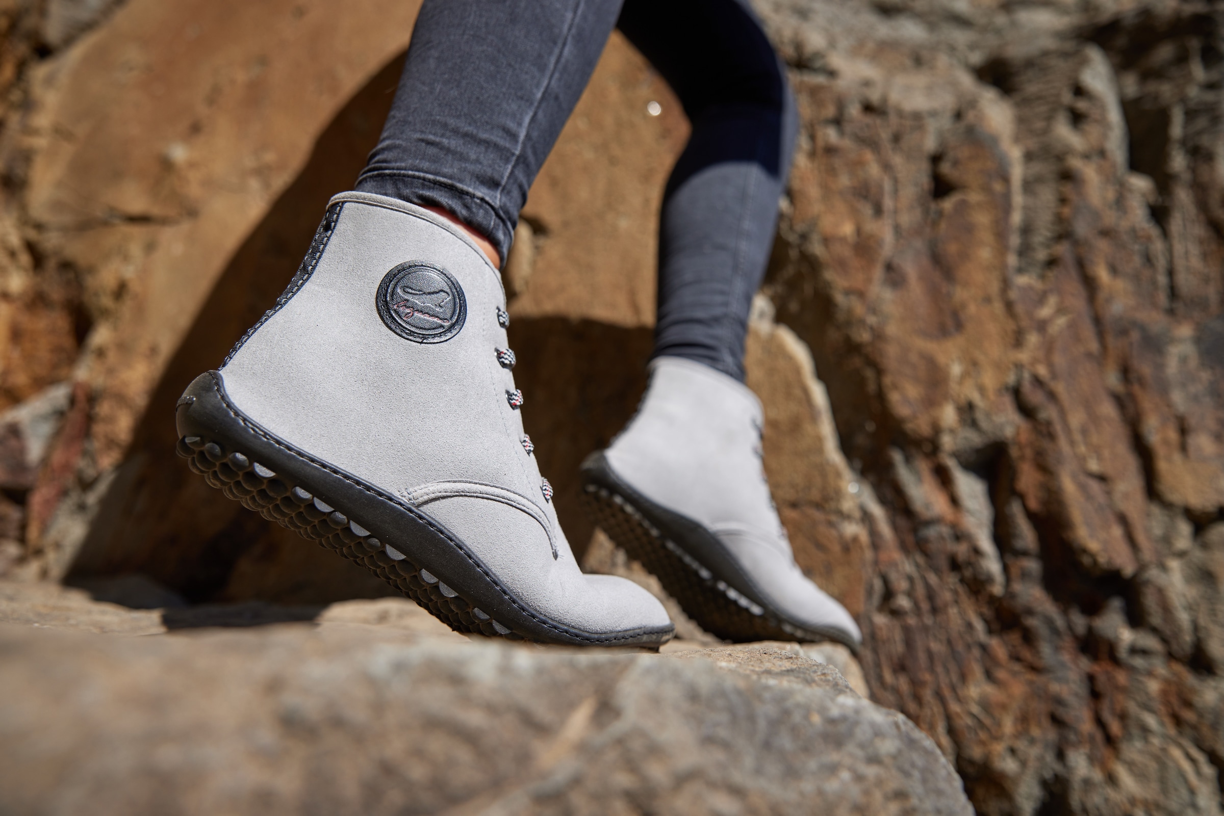 Leguano Barfussschuh »CHESTER LIGHT«, Bequemschuh, Komfortschuh, Flats, Schnürboots, Made in Germany