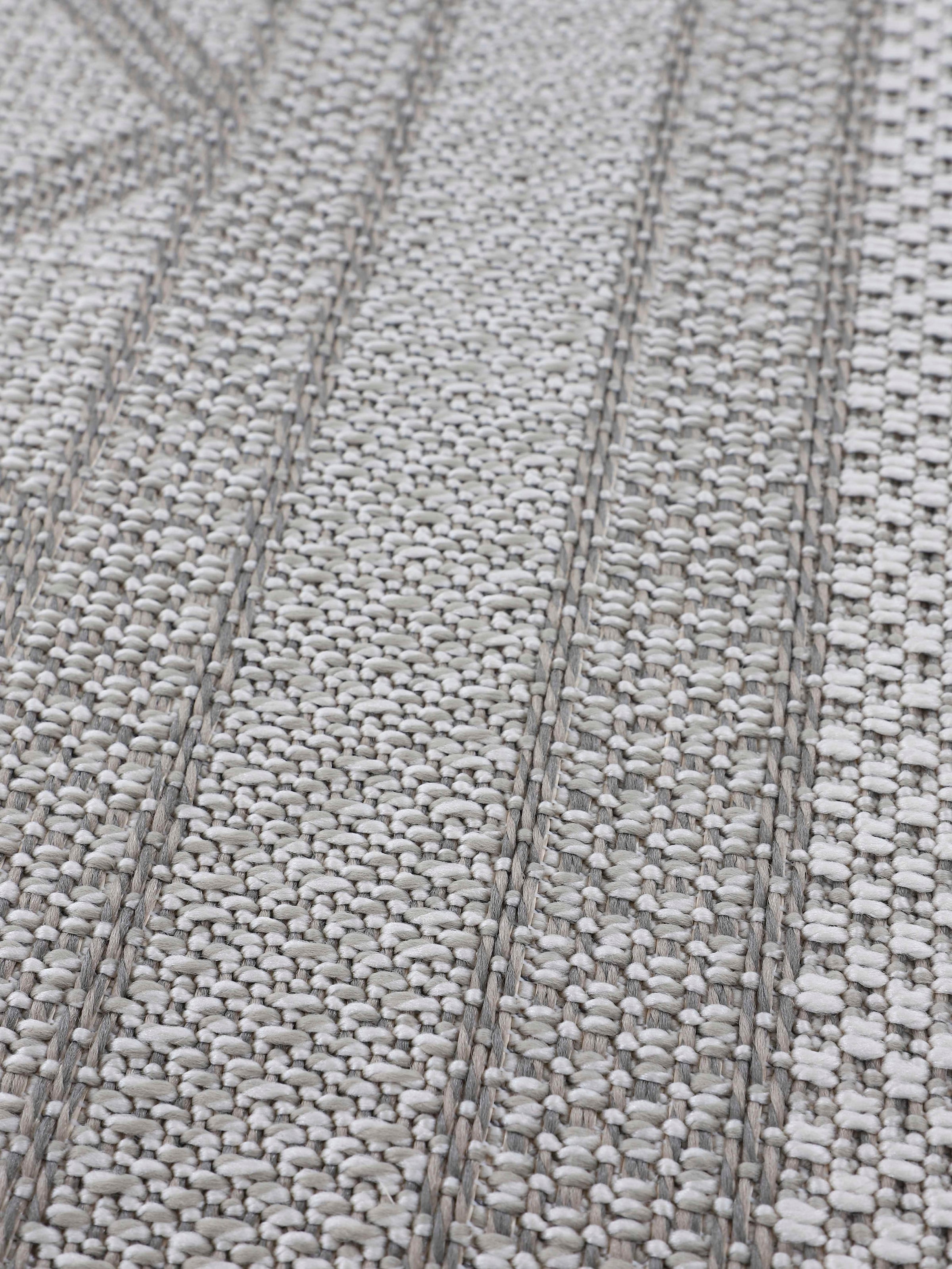 carpetfine Teppich »Boho 104«, rechteckig, 4 mm Höhe, robustes Flachgewebe, Sisal Optik, UV-beständig, Aussenbereich