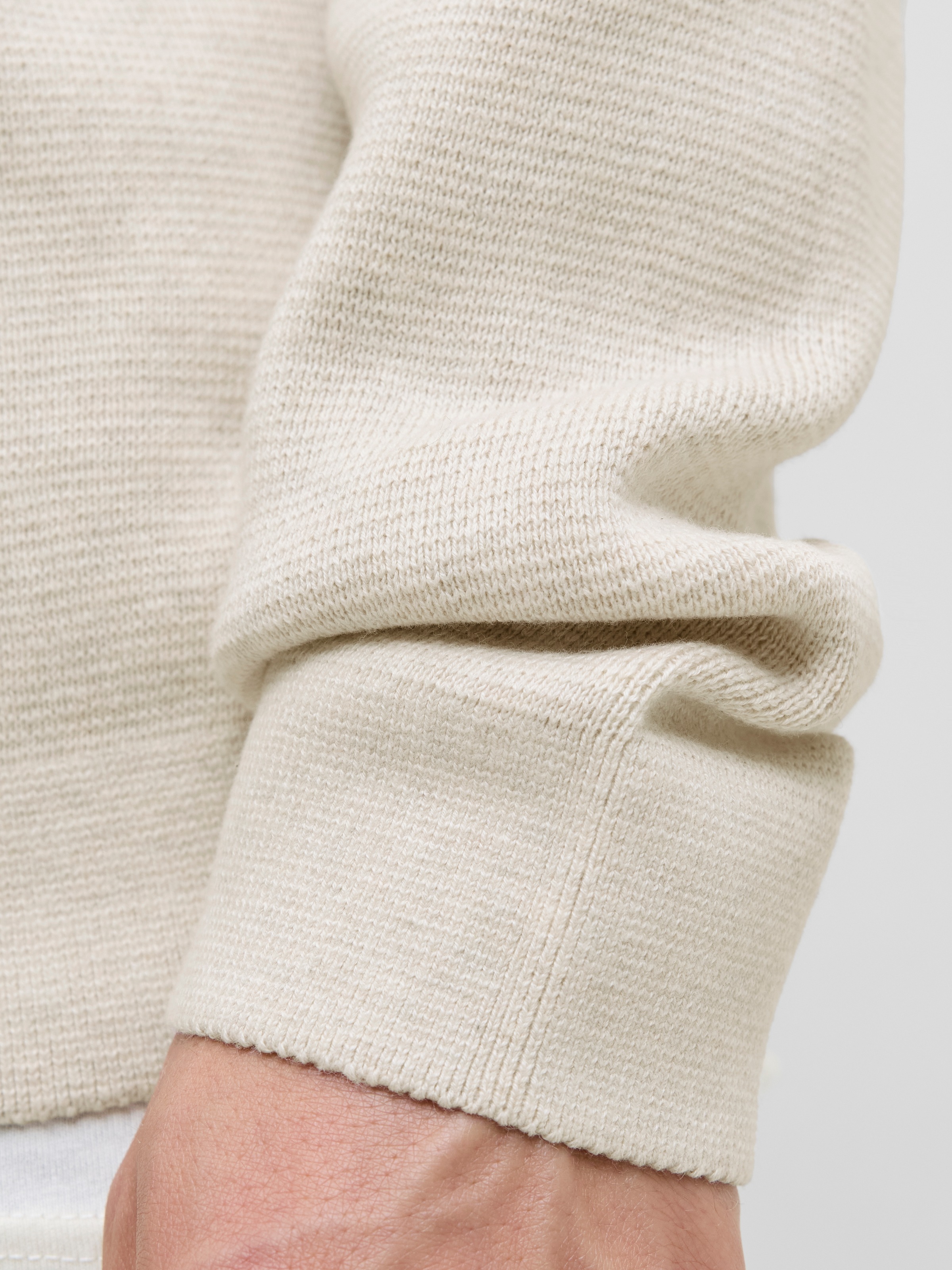 Jack & Jones Troyer »JPRBLAMILANO STITCH KNIT HALF ZIP SN«, mit kurzem Reissverschluss