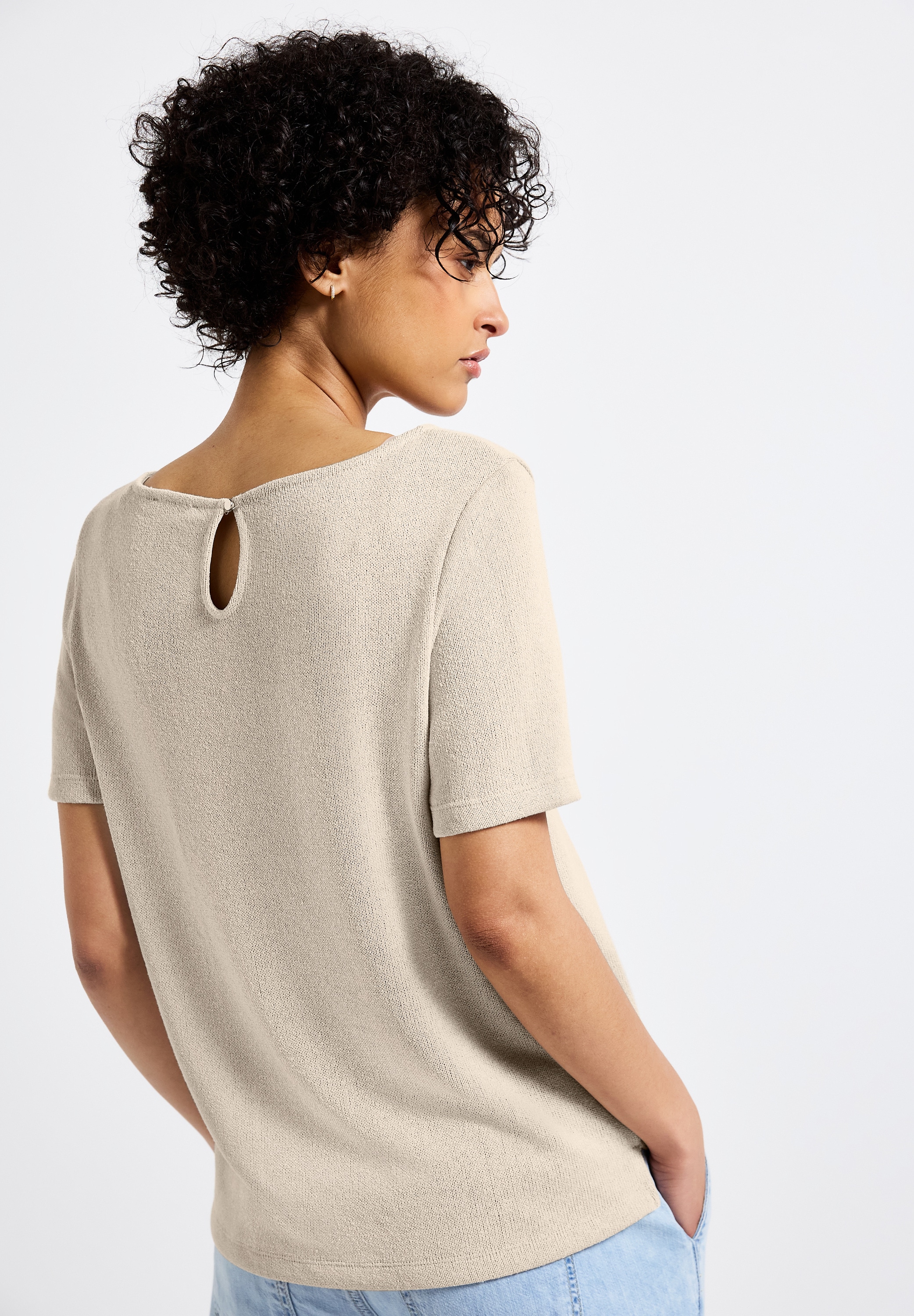 STREET ONE T-Shirt, mit U-Boot Ausschnitt