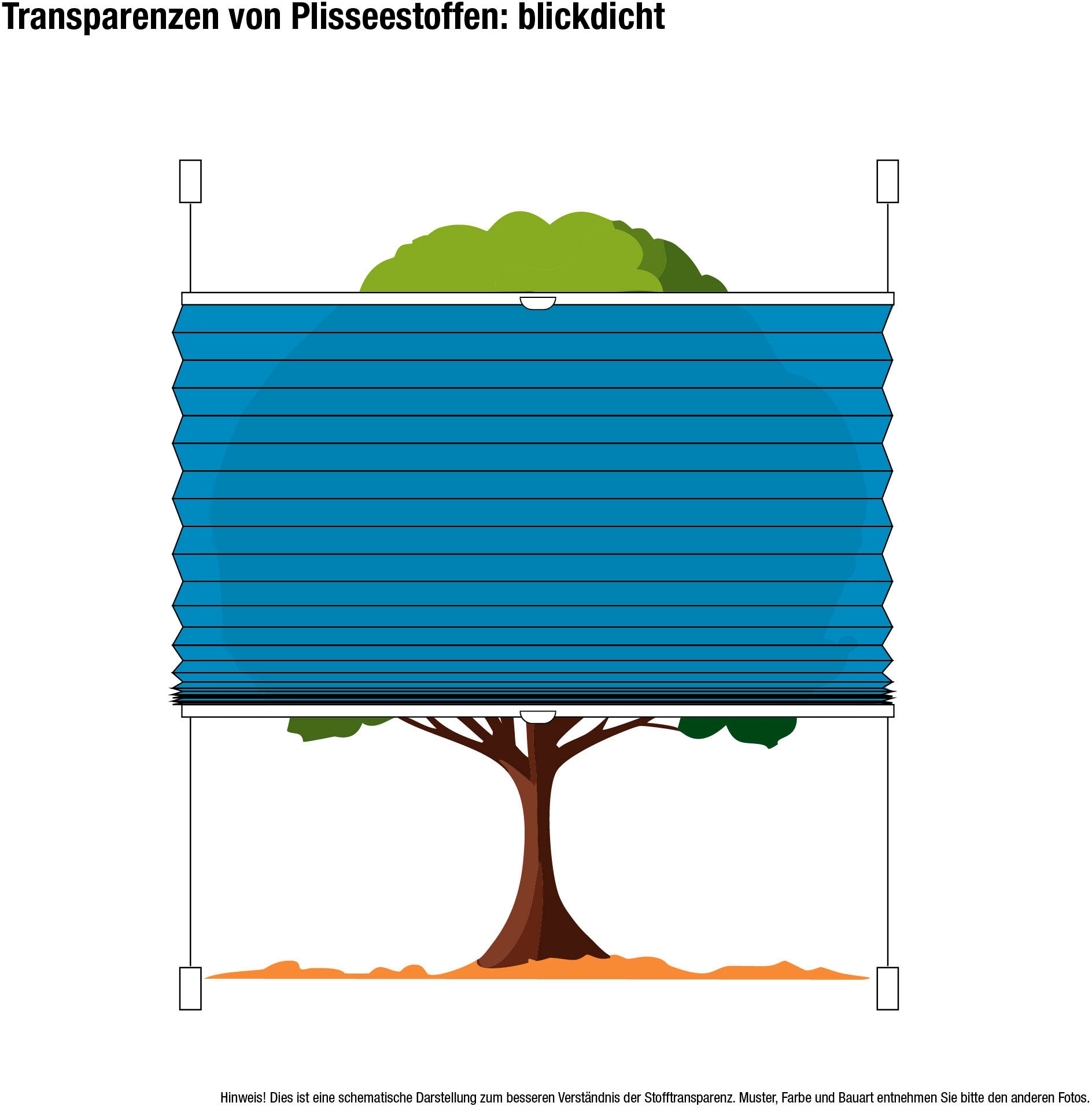 GARESA Plissee »Farbverlauf«, Lichtschutz, ohne Bohren, verspannt, einfache Montage, blickdicht, dekorativ