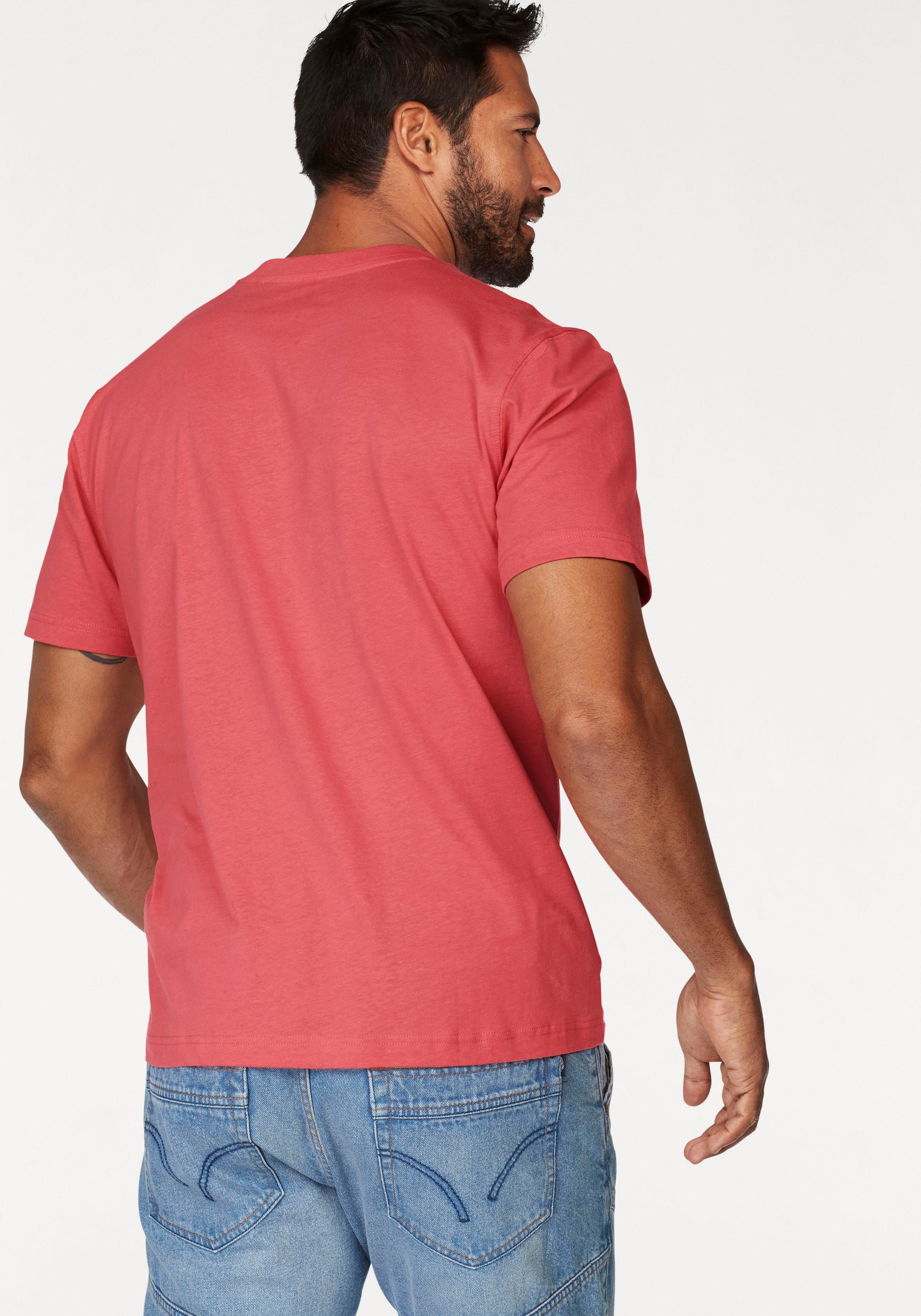 Man's World Rundhalsshirt, kurzärmelig, lässige Passform, bedruckt, Rundhalsausschnitt