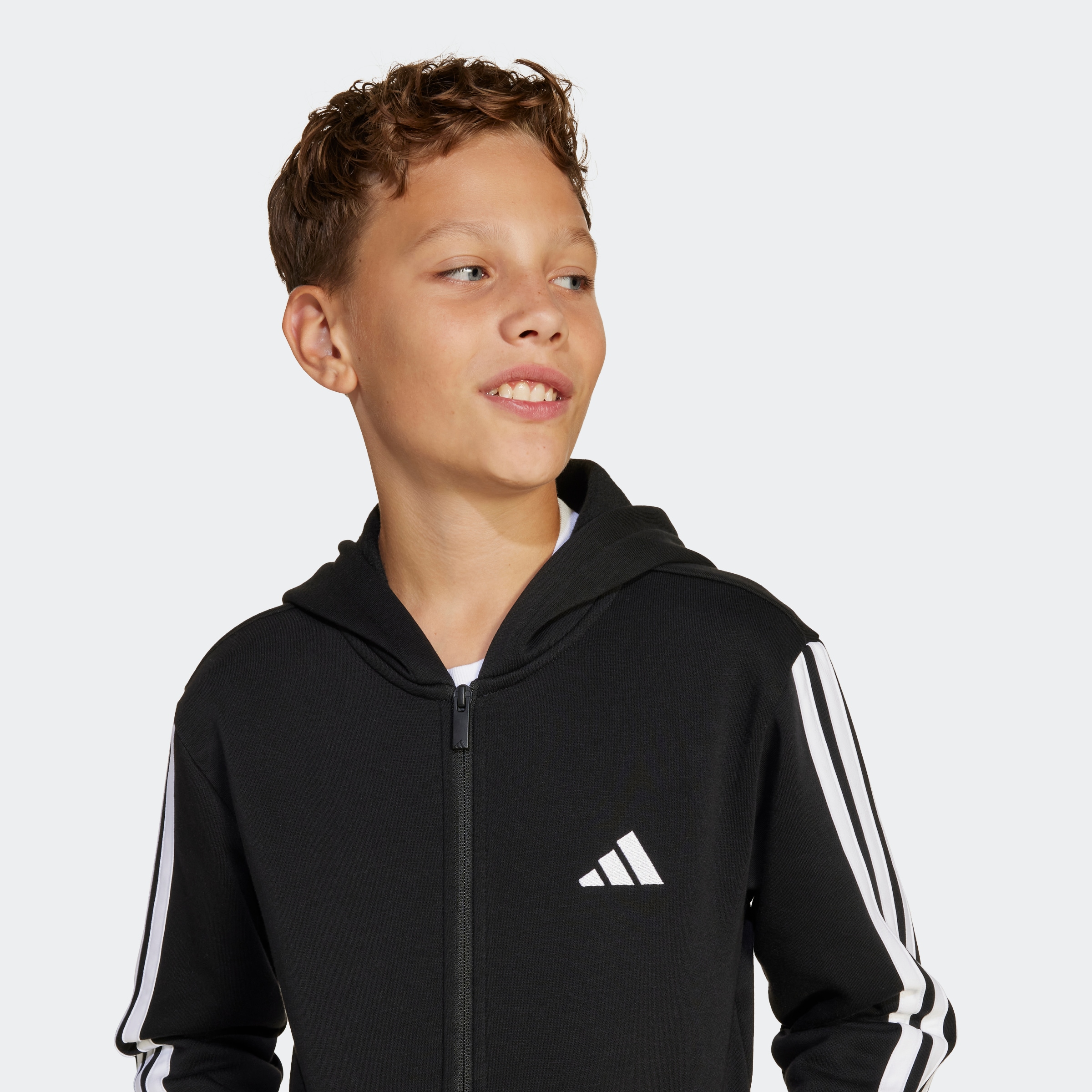 adidas Sportswear Kapuzensweatshirt »J 3S FL FZ HD«