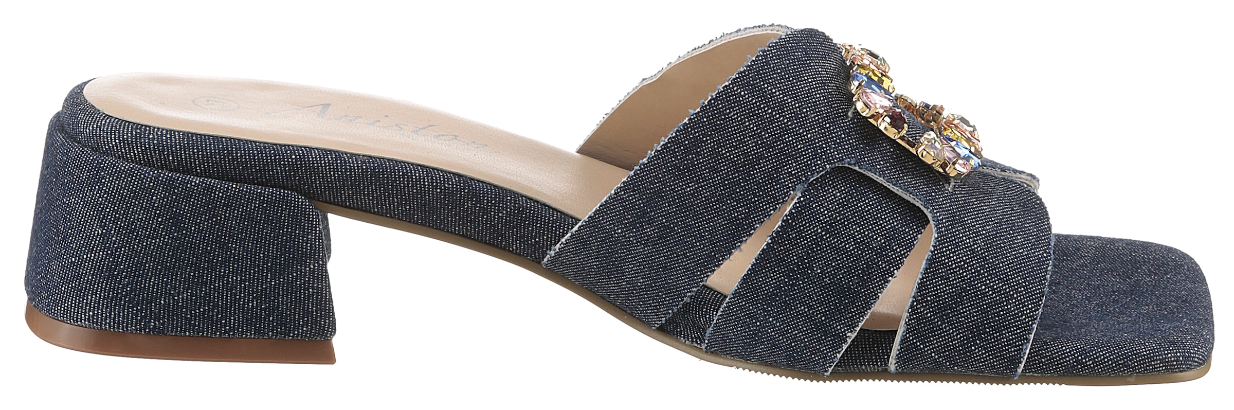 Aniston SHOES Pantolette, Sommerschuh, Festtagsschuh, Blockabsatz - NEUE KOLLEKTION