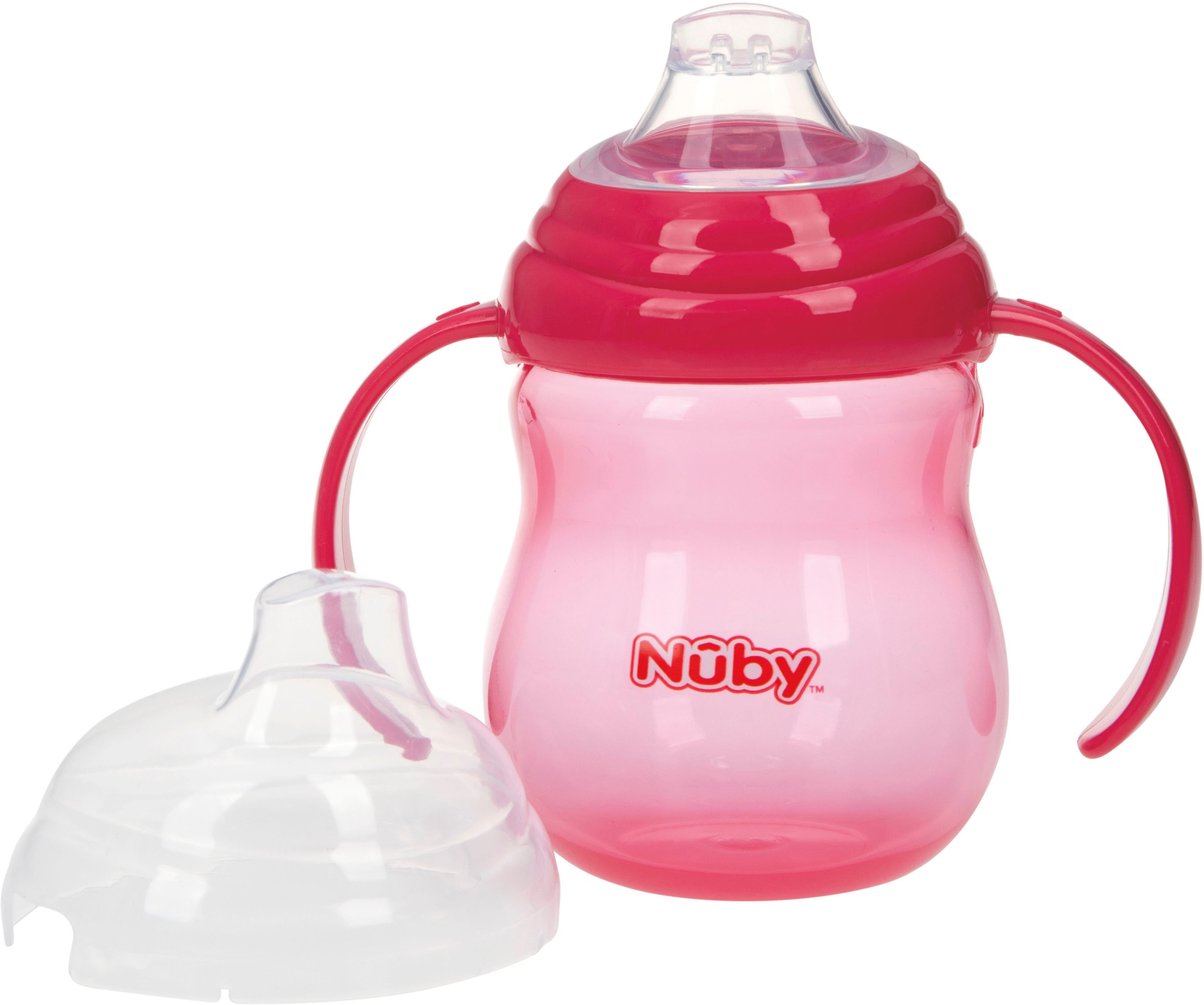 Nuby Trinklernbecher »270ml, pink«, mit Schutzkappe