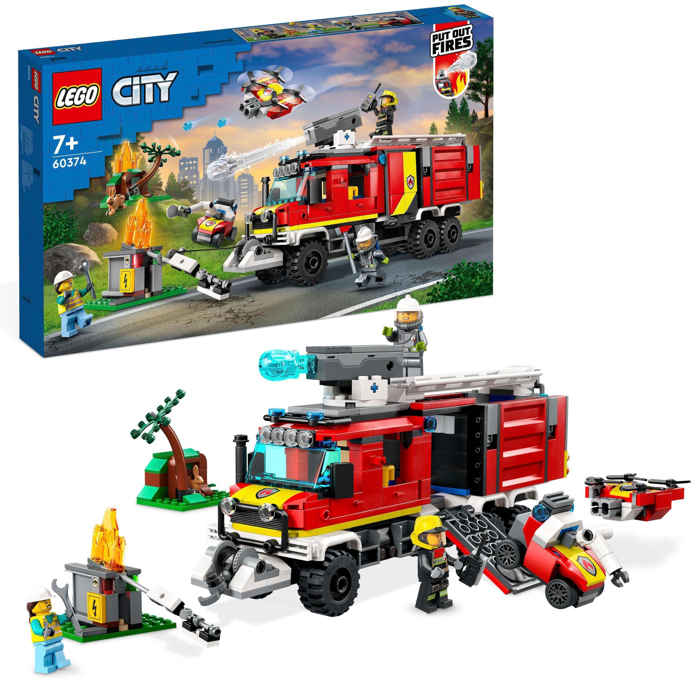 ✵ LEGO® Konstruktionsspielsteine »Einsatzleitwagen der Feuerwehr (60374),  LEGO® City«, (502 St.), Made in Europe günstig entdecken | Jelmoli-Versand