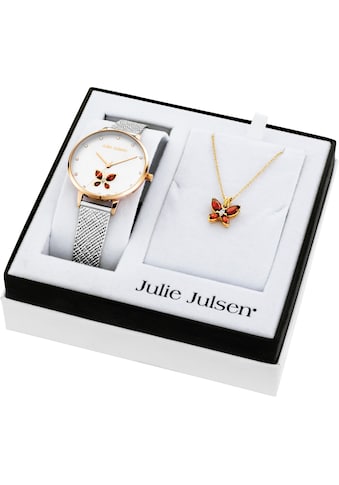 Julie Julsen Quarzuhr »Butterfly Box, JJW1187RGSME-SET«, (Set, 3 tlg., mit Kette und... kaufen