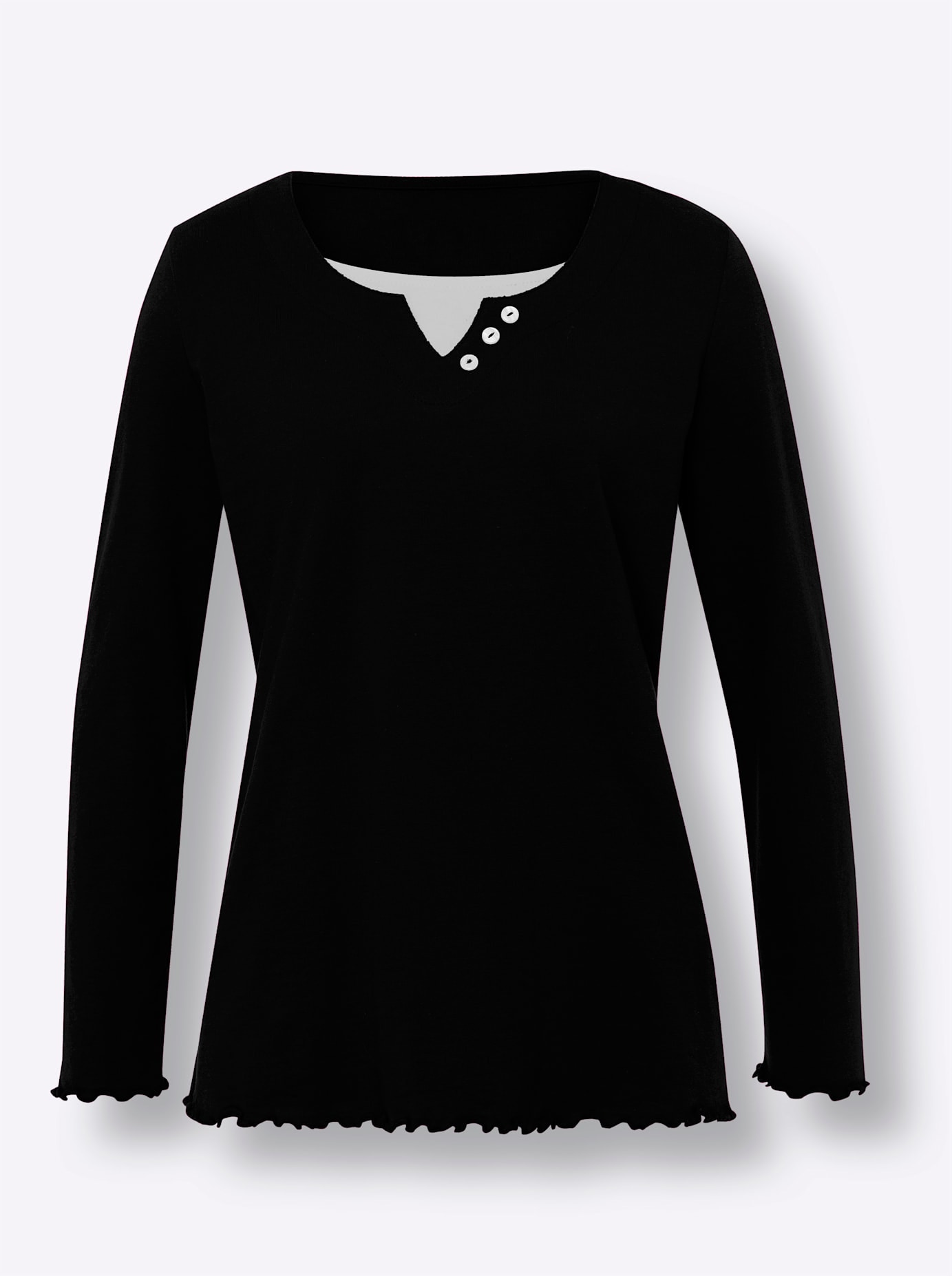 nicht definiert 2-in-1-Shirt »Langarm-Shirt«, (1 tlg.)
