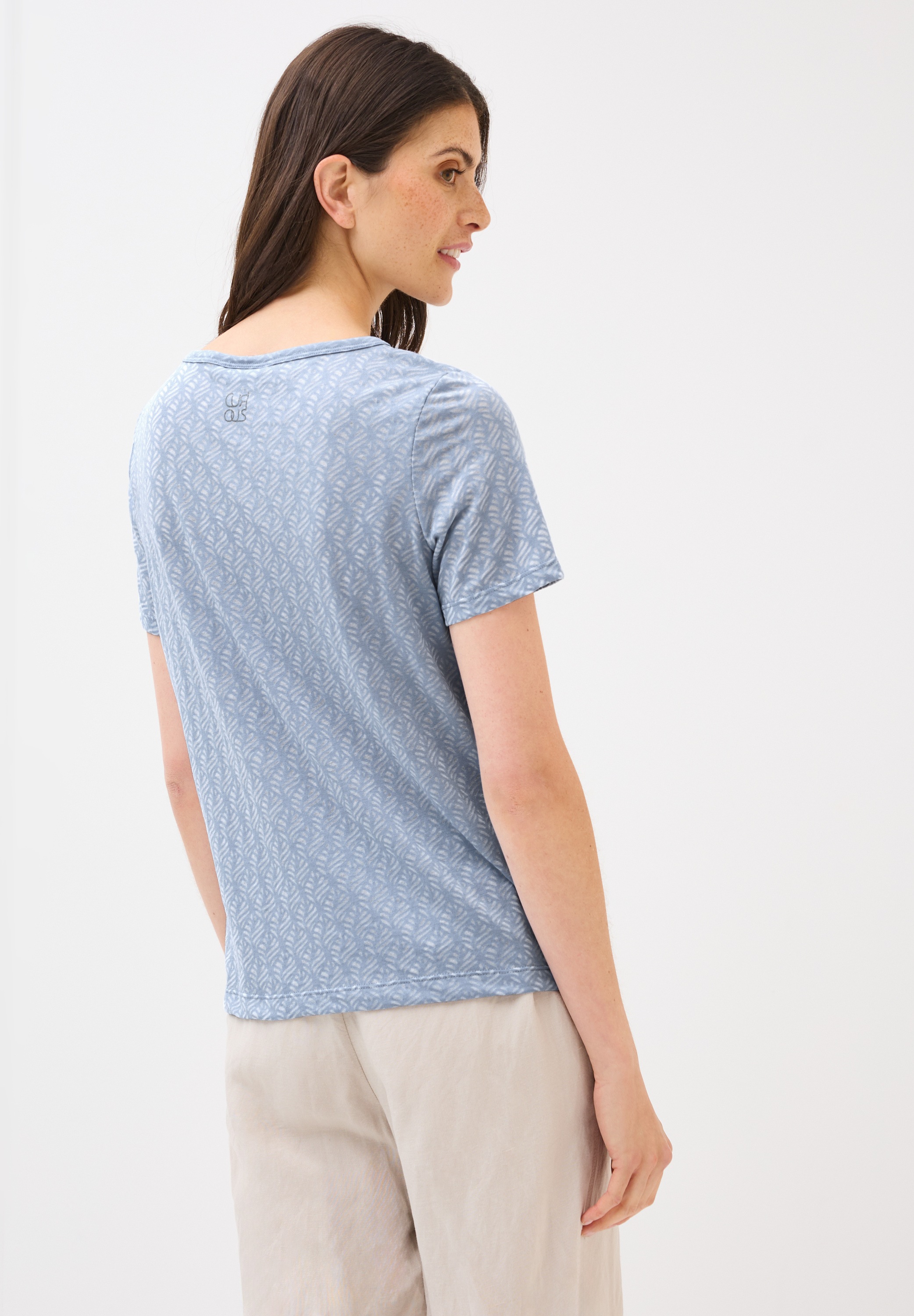 Cecil T-Shirt, in Ausbrenner-Optik mit Wording