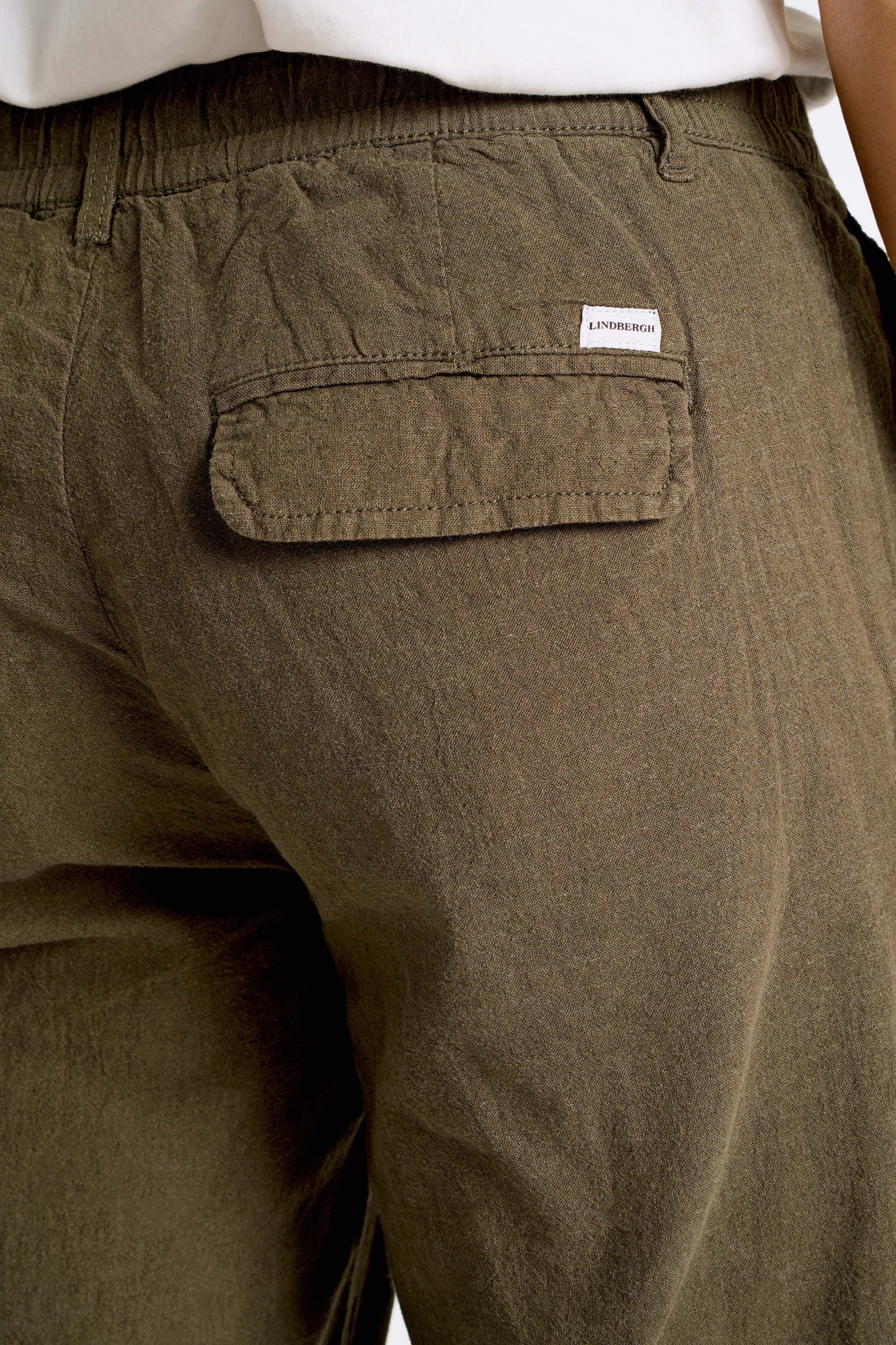 LINDBERGH Leinenhose, mit Gummizug und Kordel