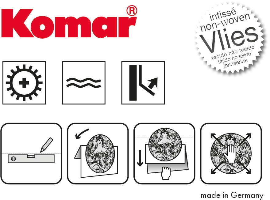 Komar Wandtattoo »Mickey Head Knotted - Grösse 125 x 125 cm«, (1 St.), rund und selbstklebend