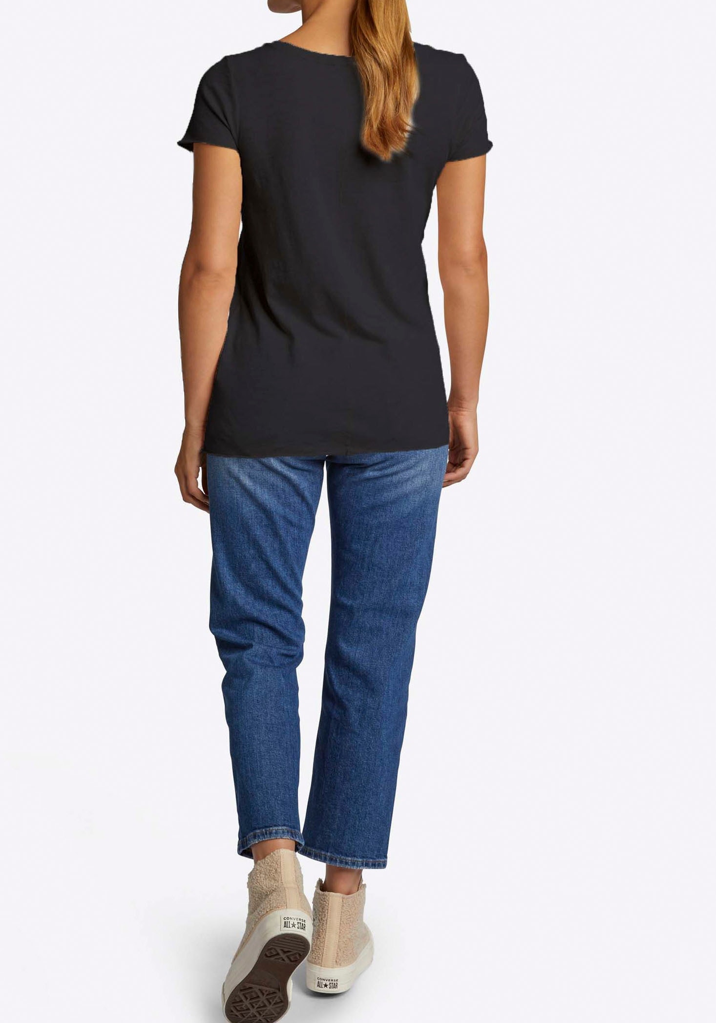 Rich & Royal T-Shirt, in femininer Basic-Form