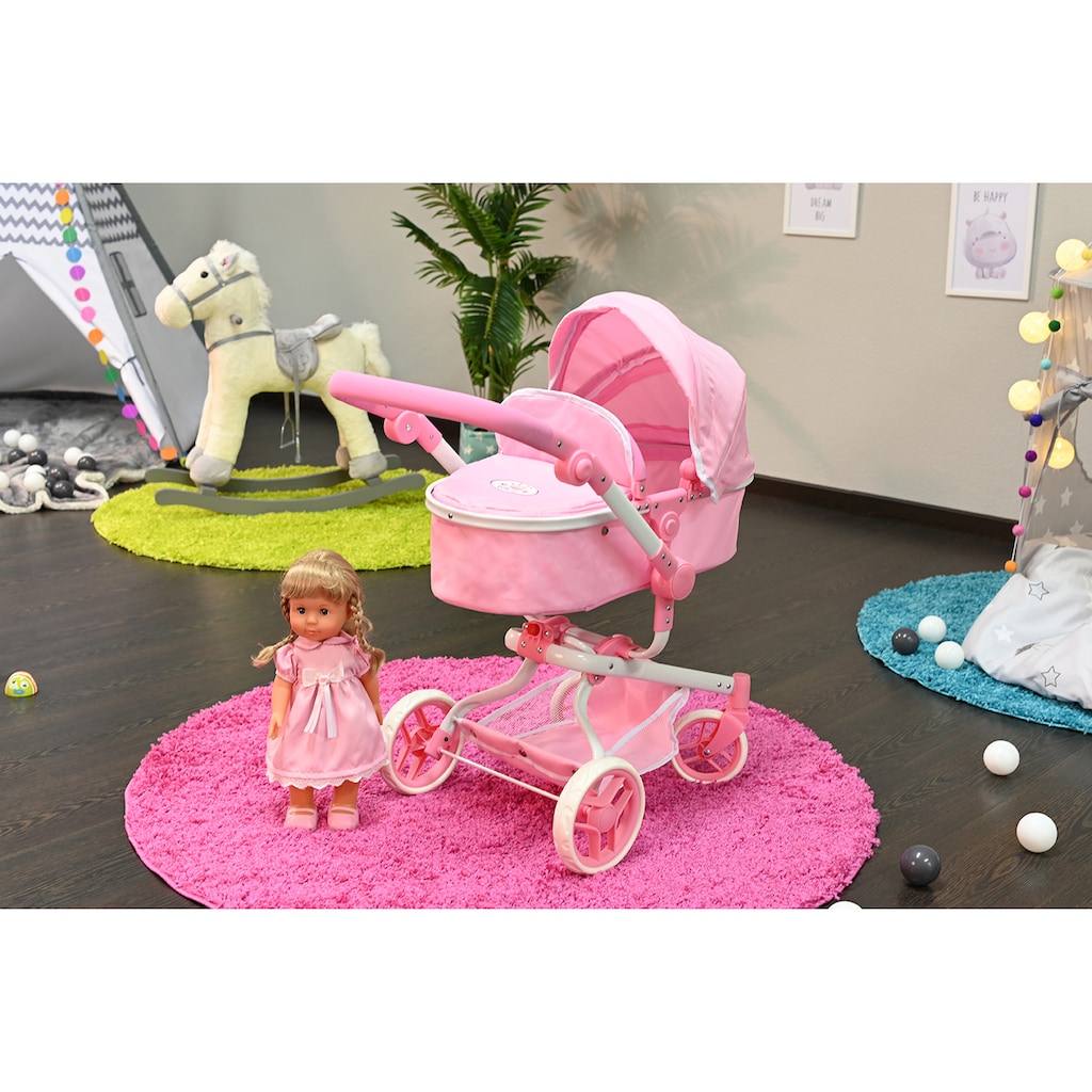 Knorrtoys® Kombi-Puppenwagen »Boonk - Princess White Rose«