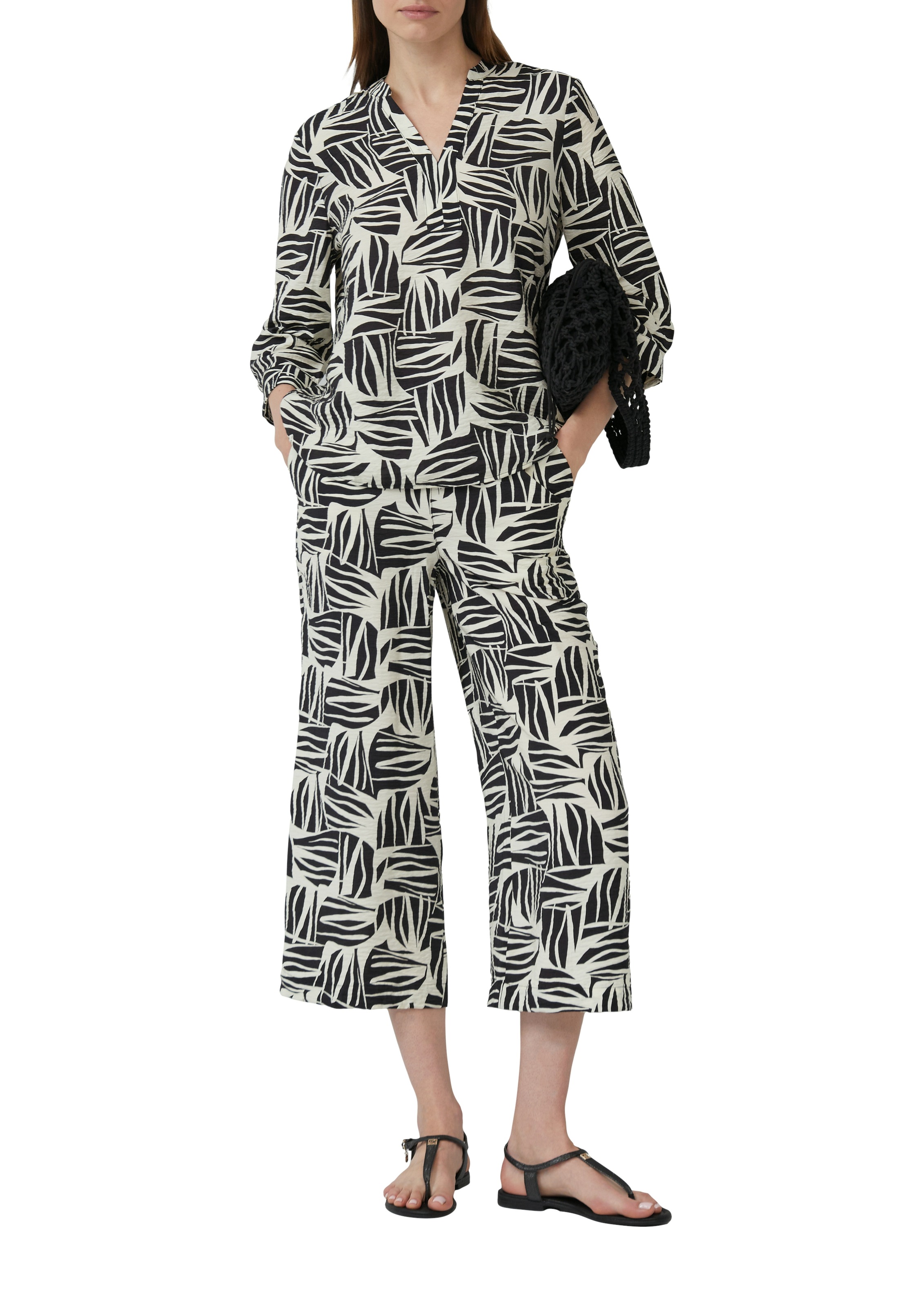 s.Oliver Klassische Bluse, mit All-Over Print
