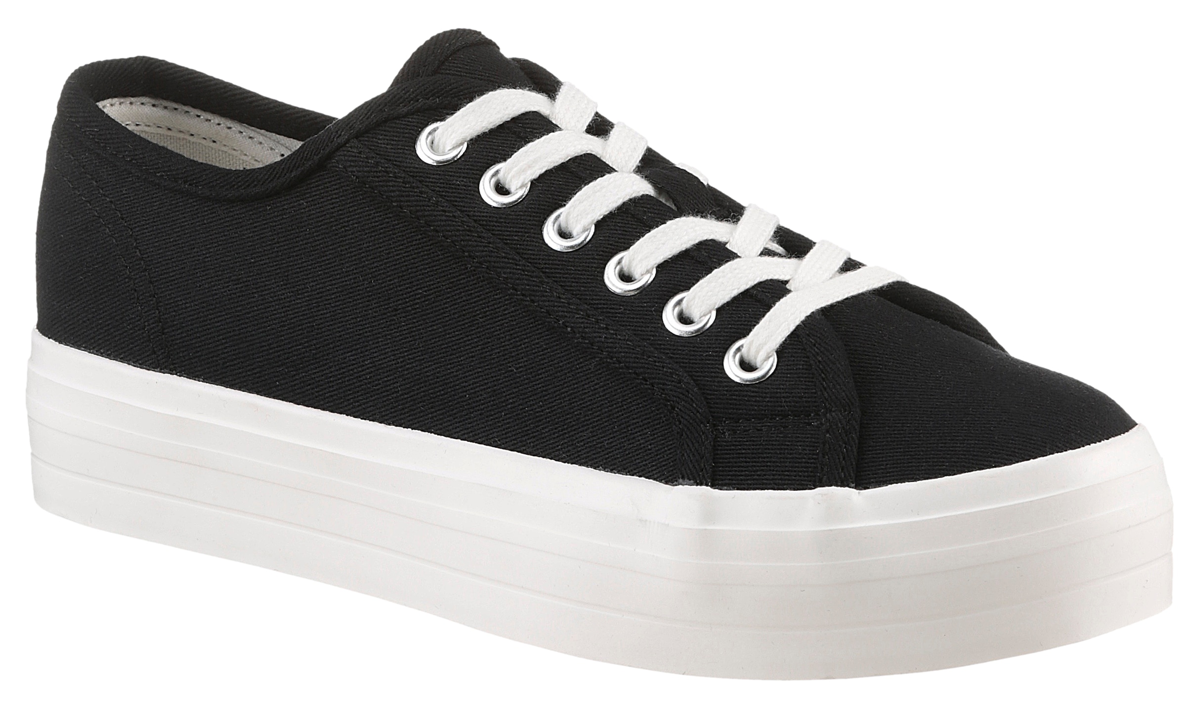 Aniston SHOES Plateausneaker, Freízeitschuh, Basic-Sneaker, Schnürschuh - NEUE KOLLEKTION