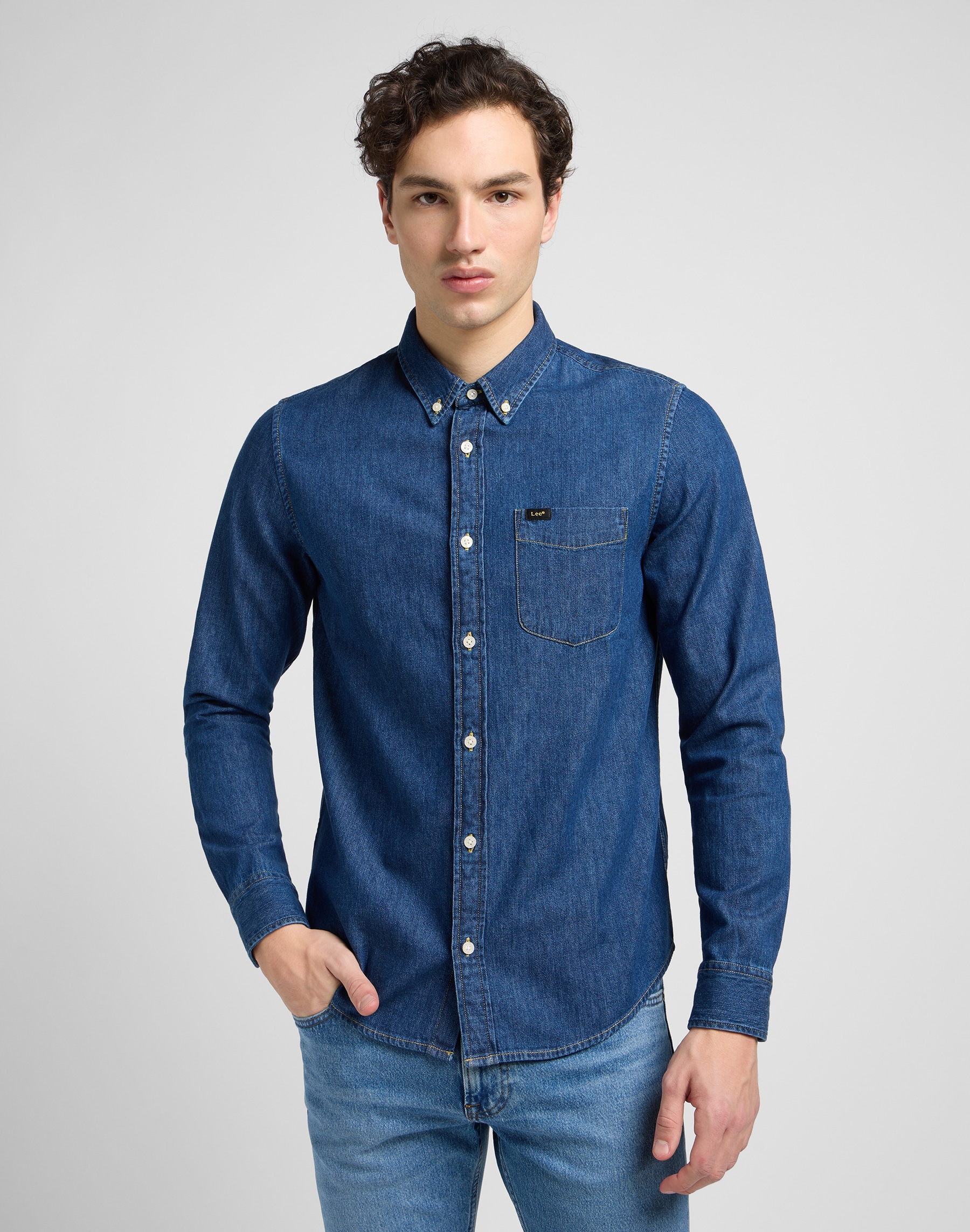 Jeanshemd »LEE BUTTON DOWN«