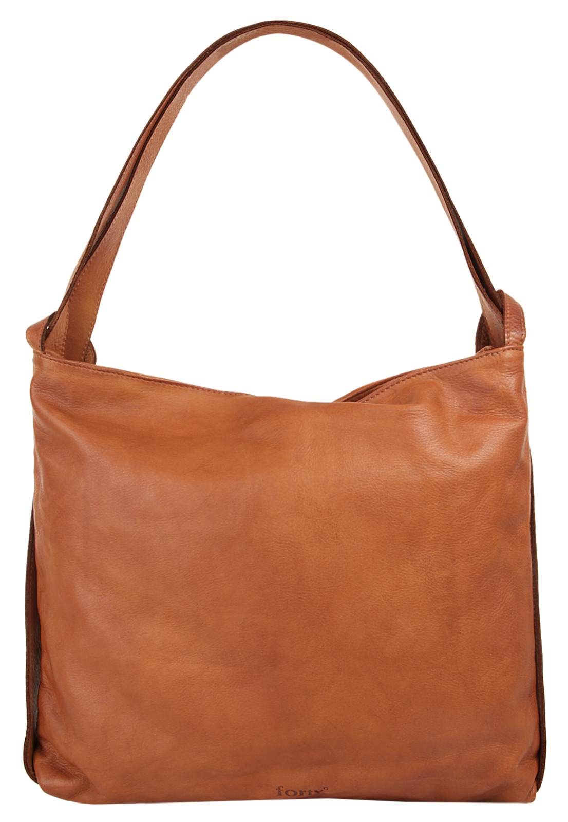 Forty, Unisex, forty° Shopper echt Leder, Made in Italy, cognac, B/H/T: 43cm x 36cm x 5cm onesize, Höhe 43 cm x Breite 36 cm x Tiefe 5 cm