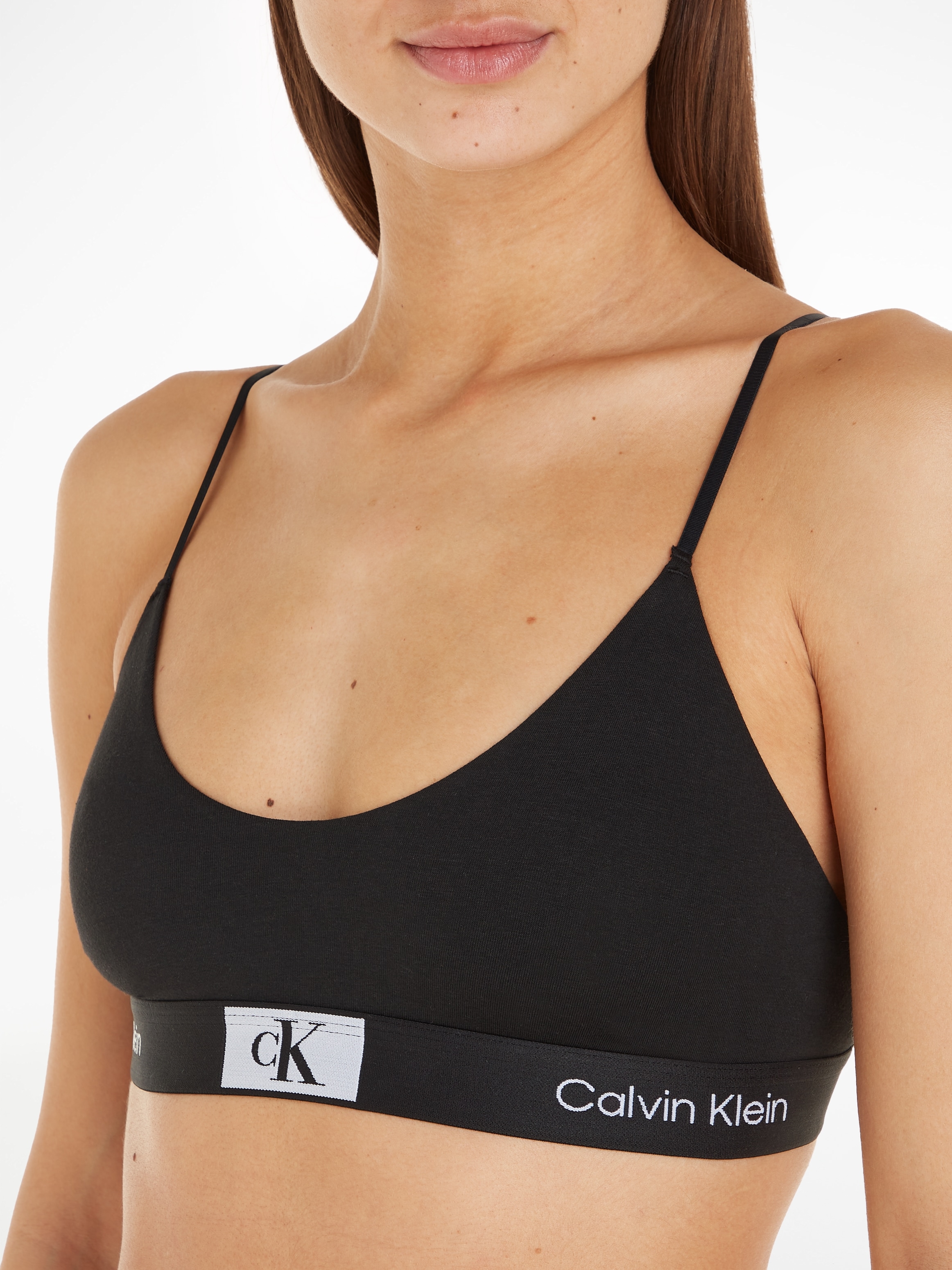 Calvin Klein Underwear Bralette »UNLINED BRALETTE«, mit klassischem CK-Logobund