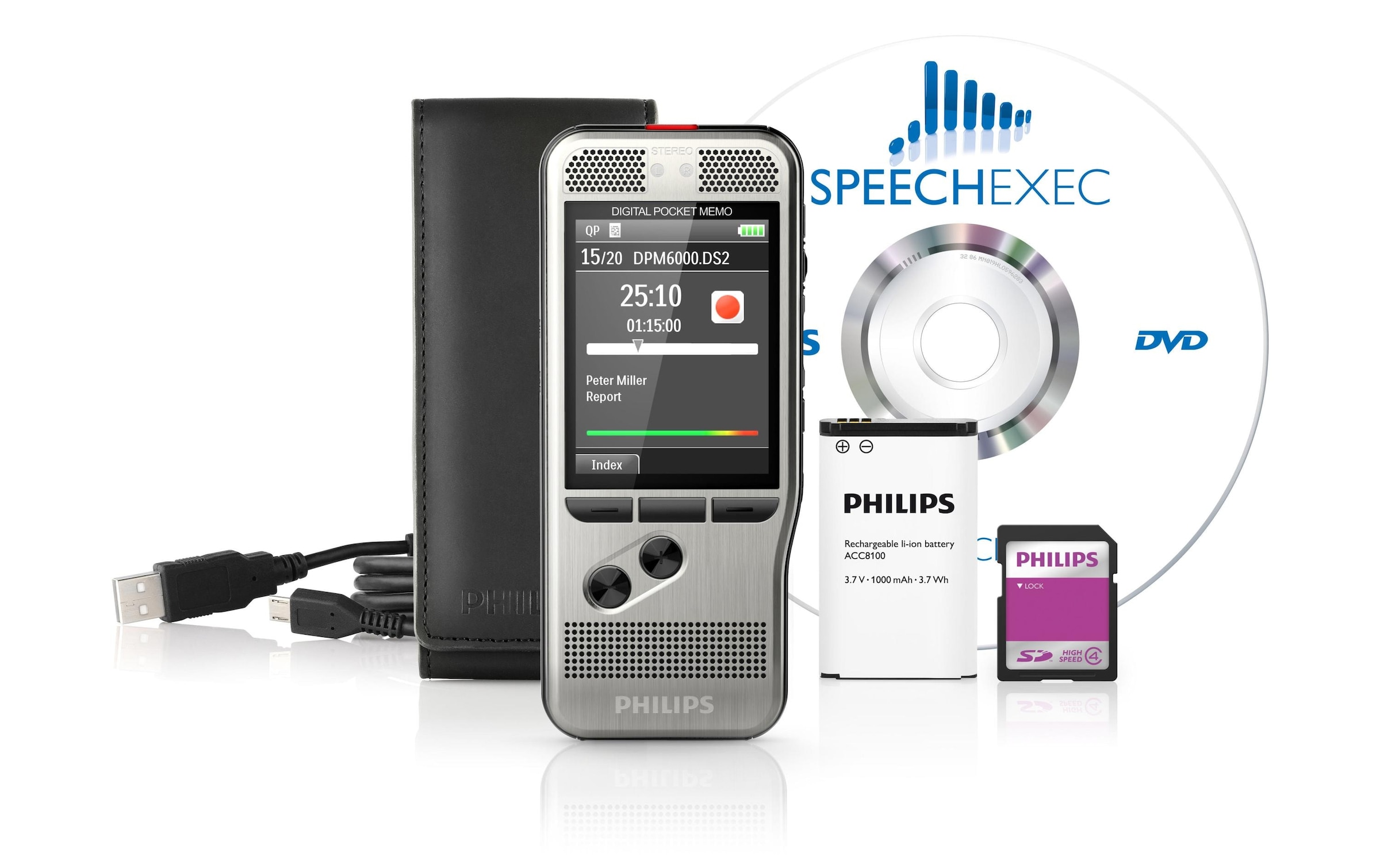 Philips Digitales Aufnahmegerät »Digital Pocket«