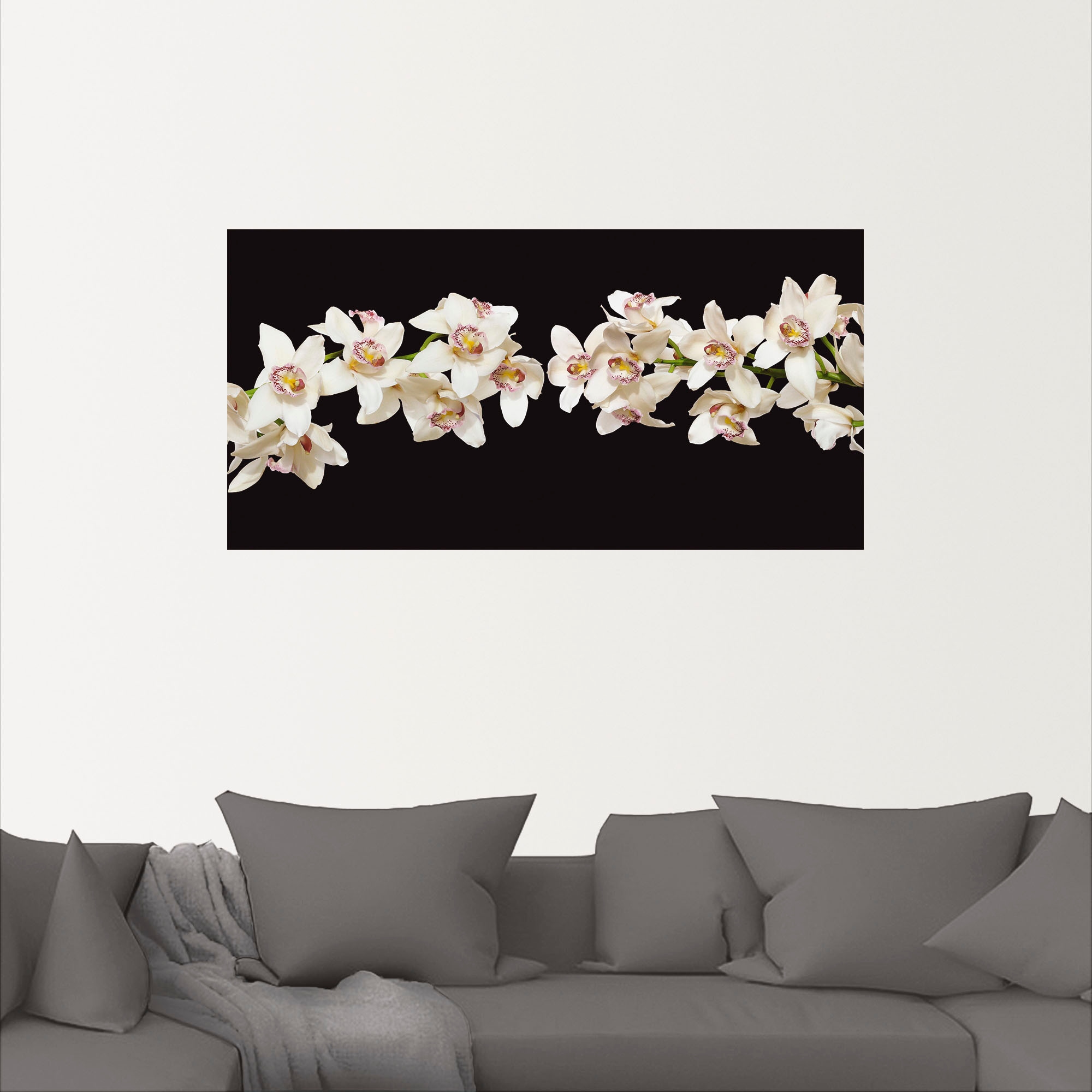 Artland Wandfolie »Weisse Orchideen«, Blumen, (1 St.), selbstklebend