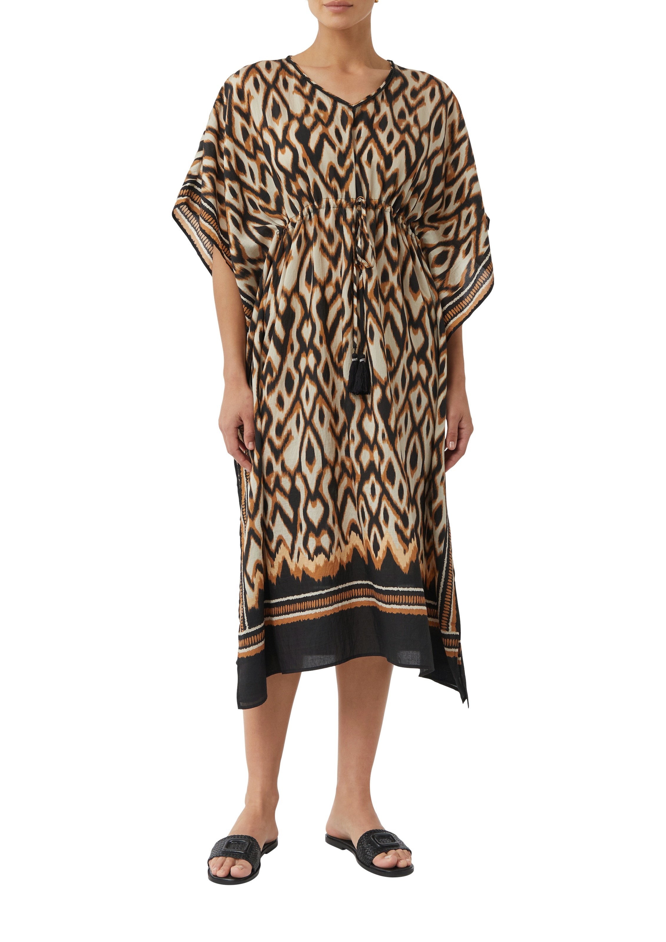 Comma Blusenponcho mit All-Over Print