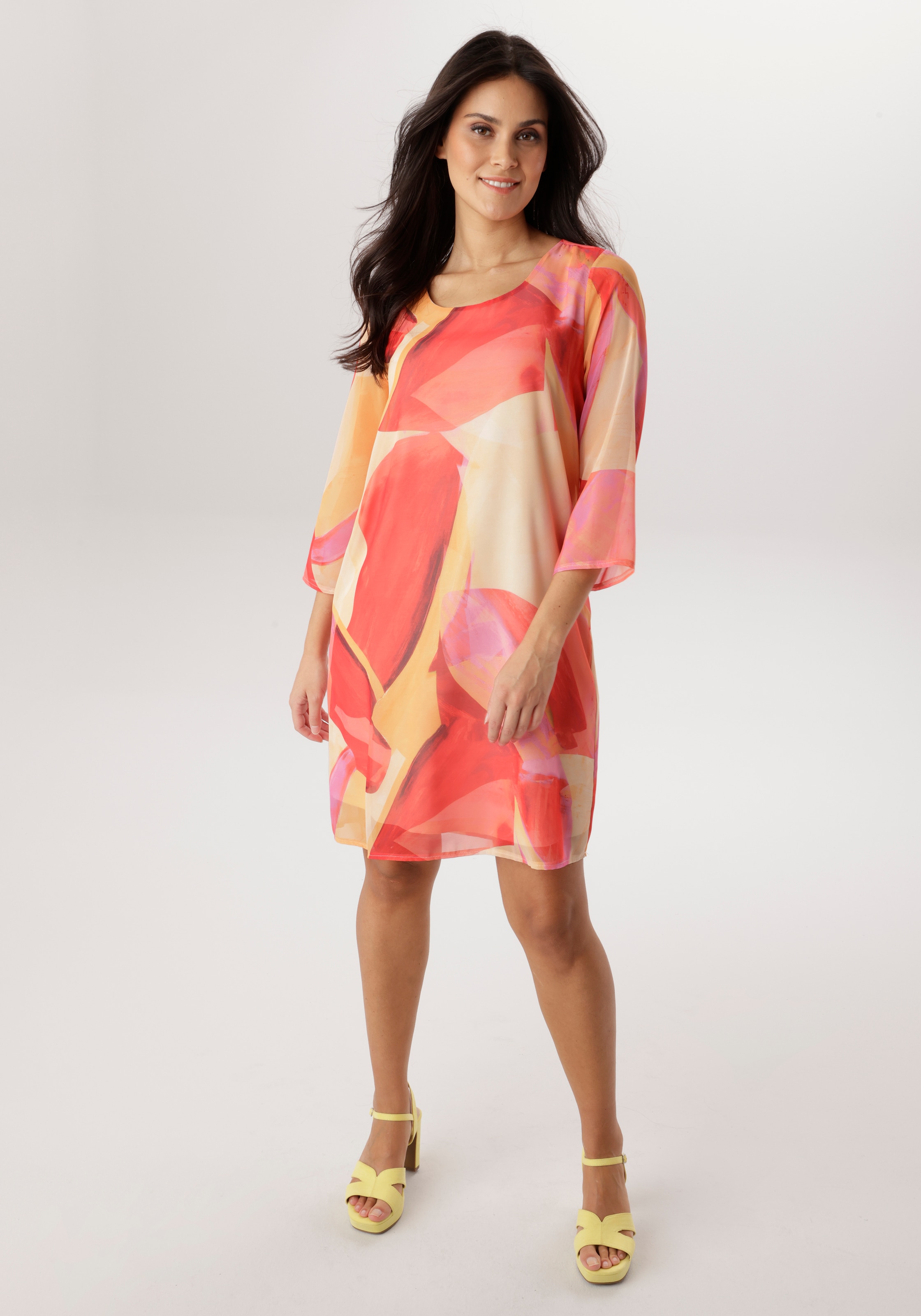 Aniston SELECTED Chiffonkleid aus zartem Chiffon und gefüttert - NEUE KOLLEKTION