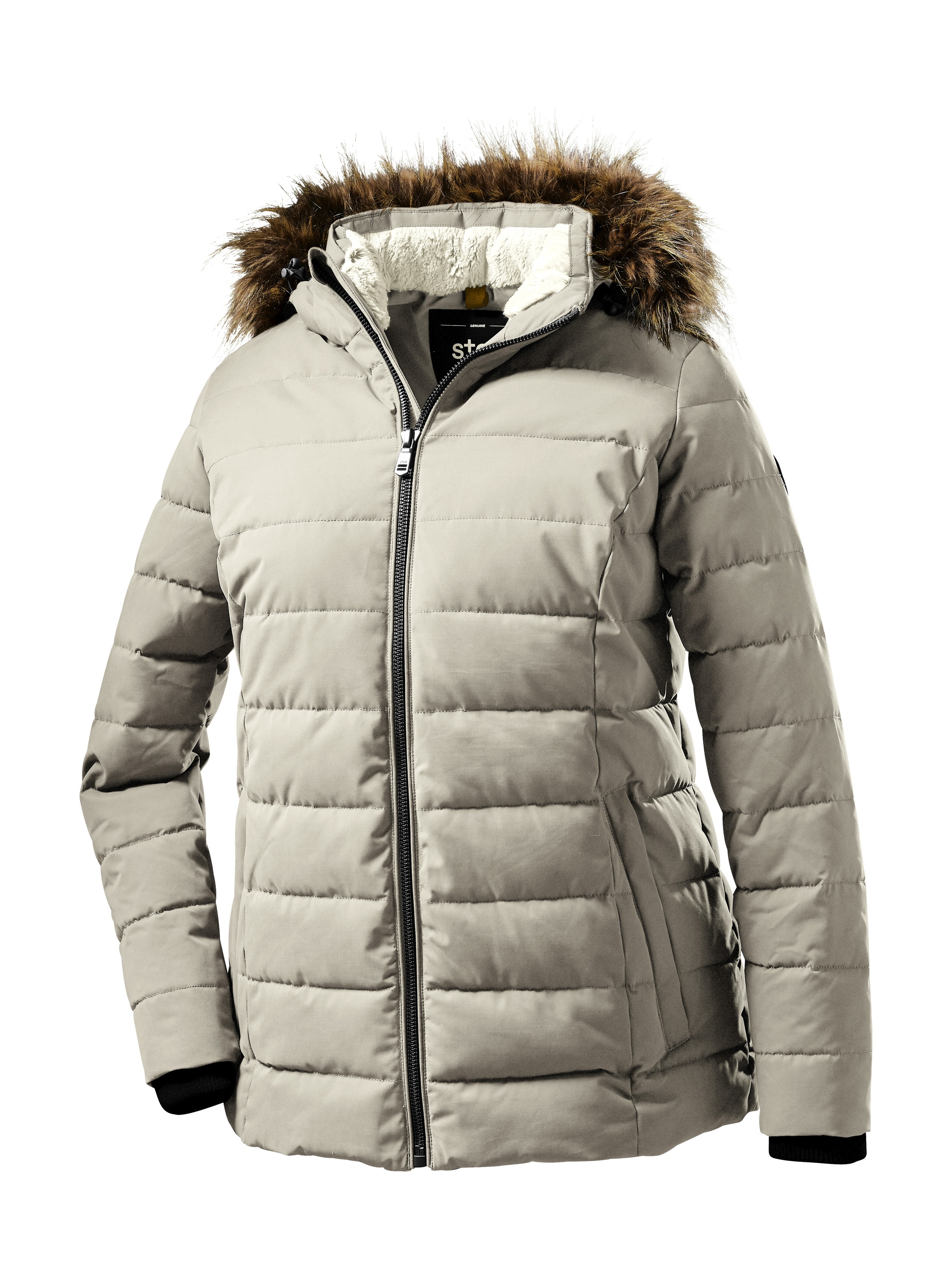 STOY Steppjacke »WMN Quilted JCKT E« STOY Steppjacke: Abzippbare Kapuze, atmungsaktiv, wasserabweisend