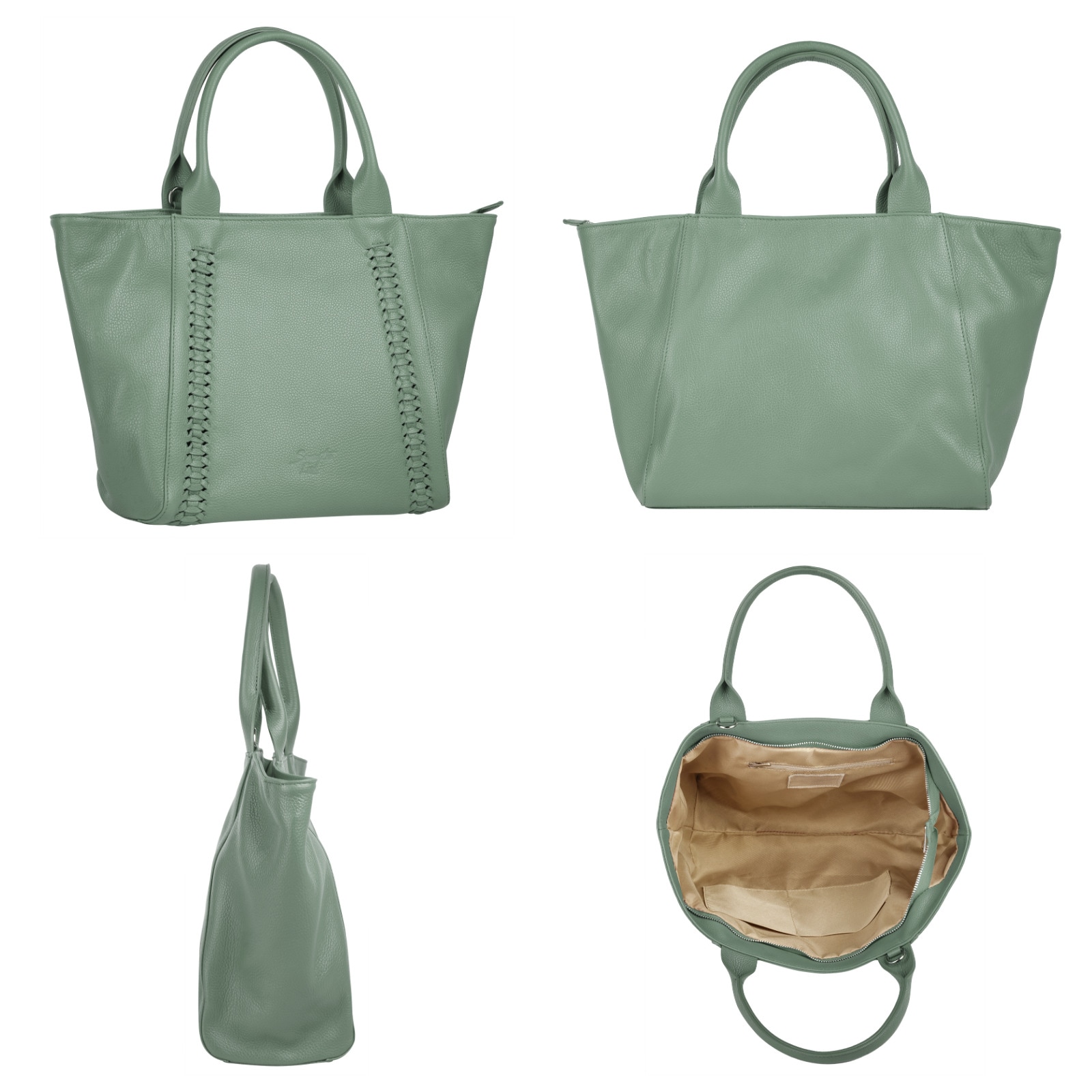 Samantha Look Shopper, echt Leder, Made in Italy