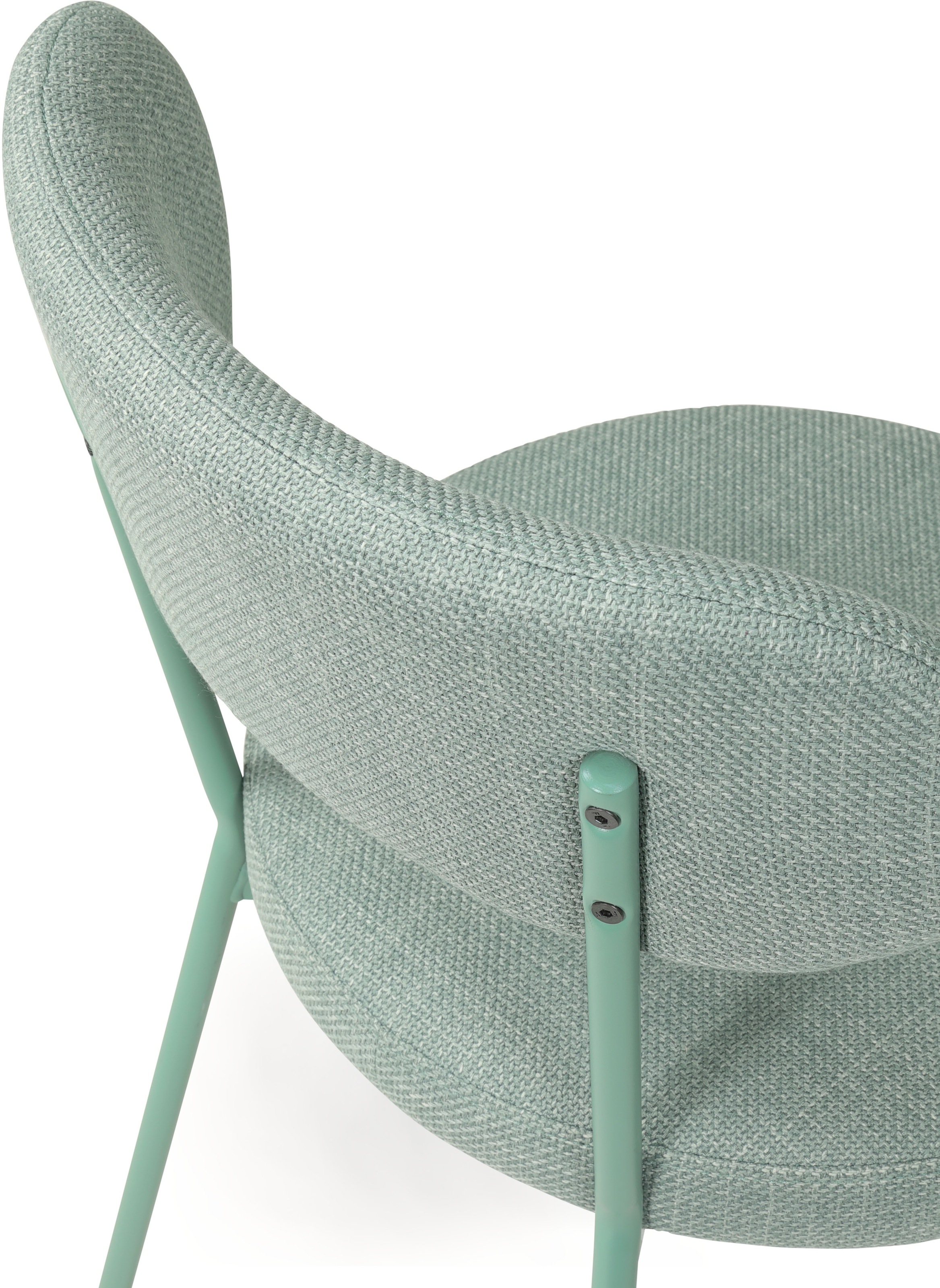 TOM TAILOR HOME 4-Fussstuhl »SOFT PAD CHAIR«, (Set), 2 St., Webstoff, Esszimmerstuhl, 4-Fussgestell, mit Rückenausschnitt