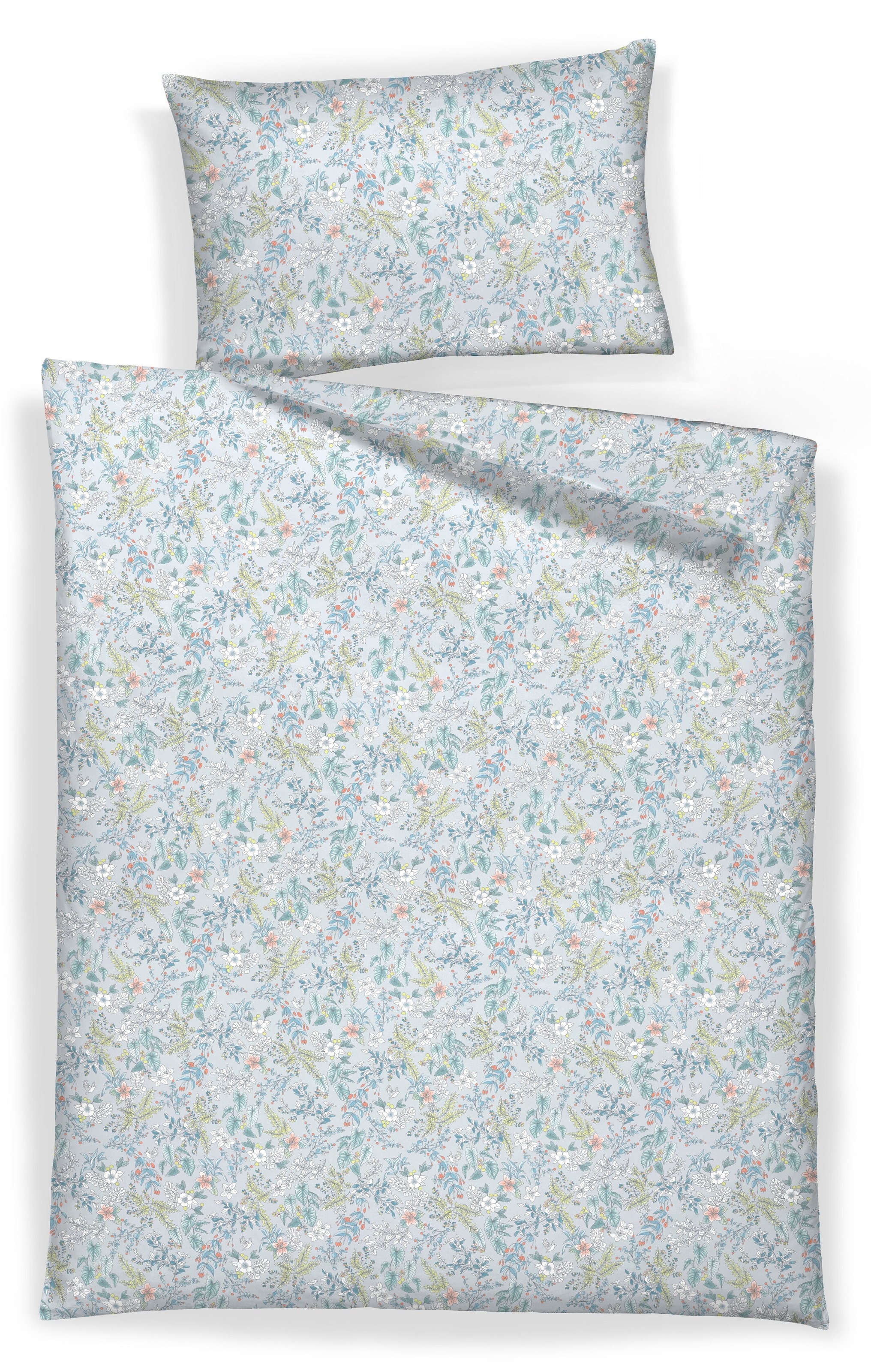 HOME FASHION Bettwäsche »Blume, Renforcé  (2tlg.)«, mit floralem Muster