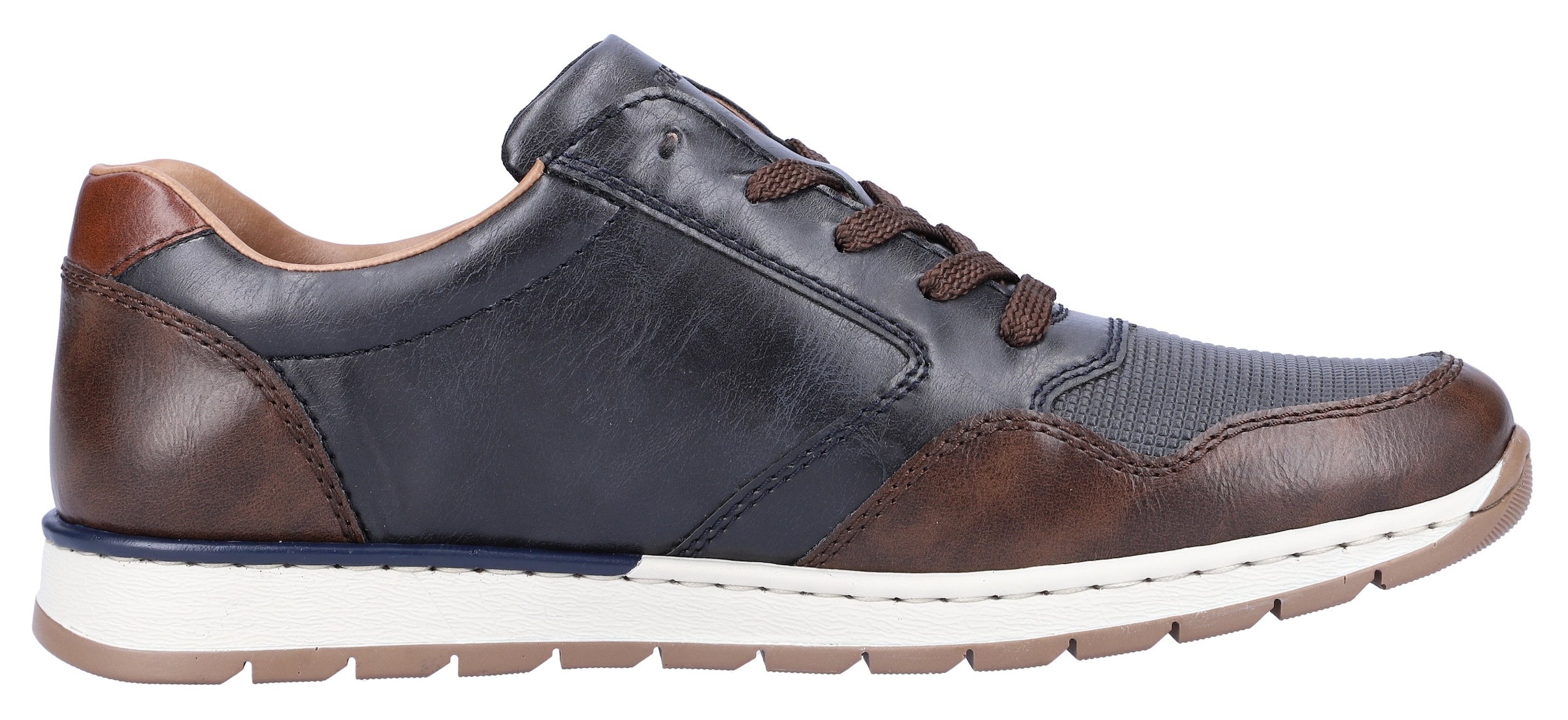 Rieker Sneaker, mit seitlichem Reissverschluss, Freizeitschuh, Halbschuh, Schnürschuh