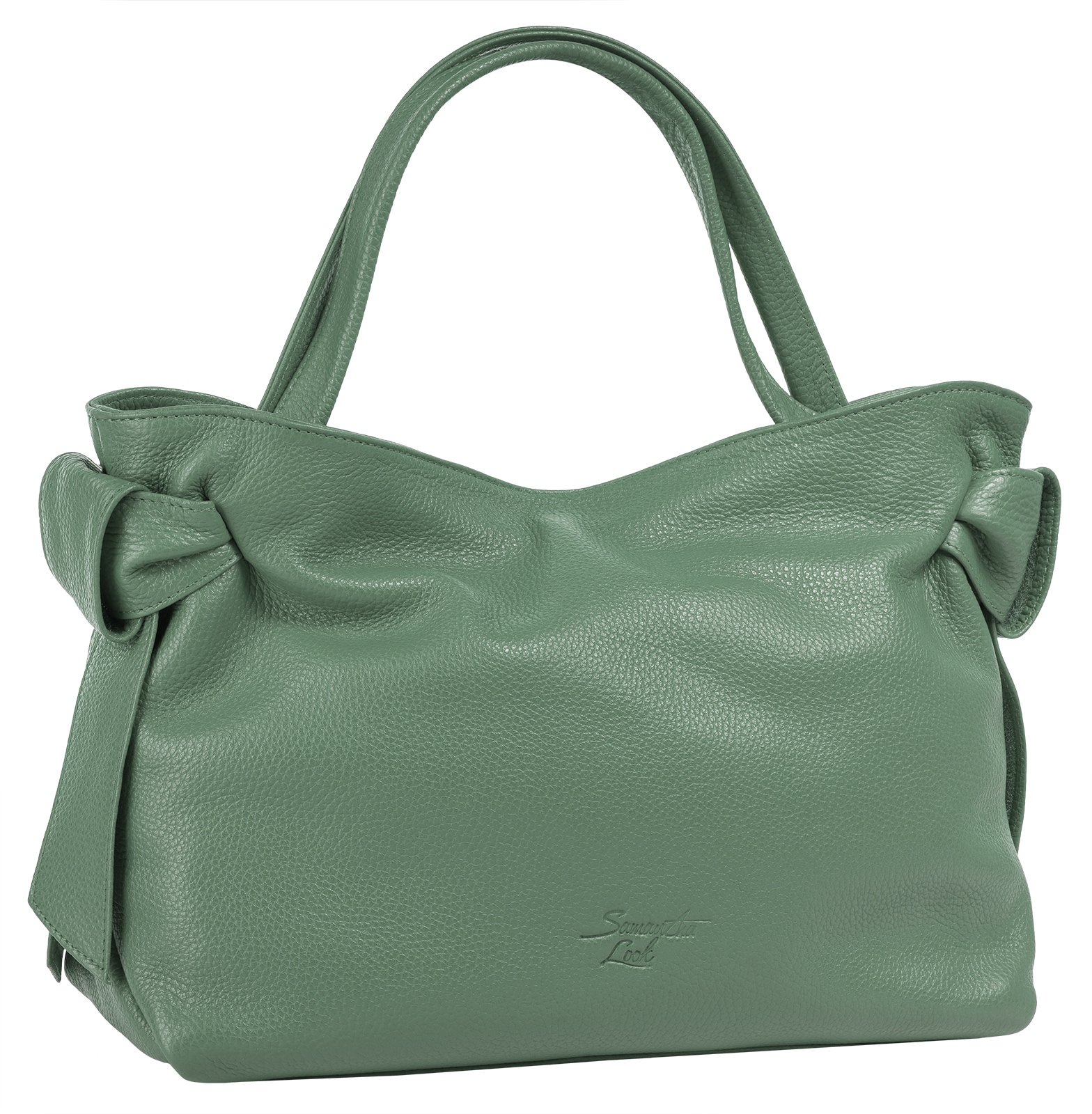 Samantha Look Henkeltasche, echt Leder, Made in Italy