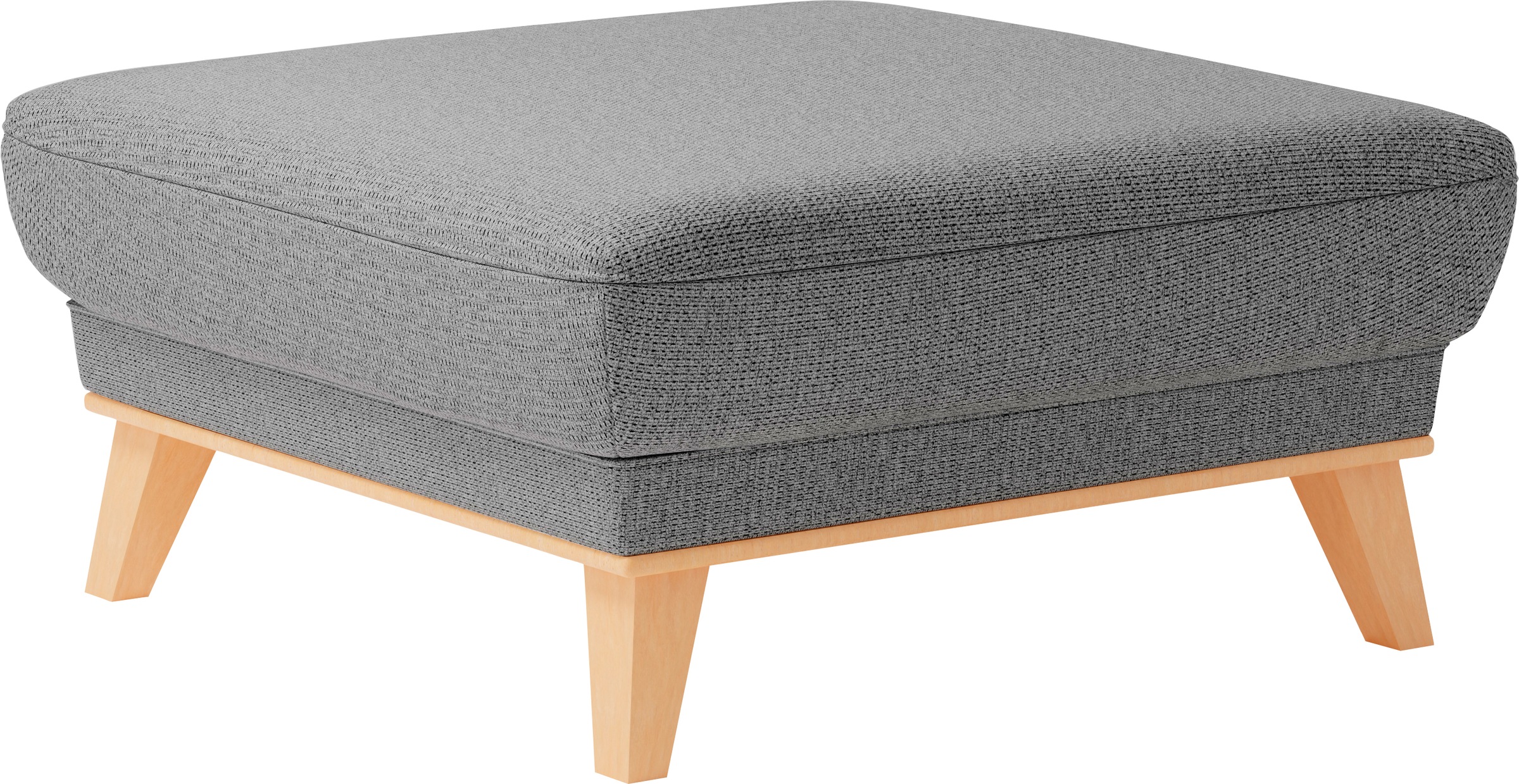 sit&more Polsterhocker »Lavida«, Mit elegantem Holzrahmen