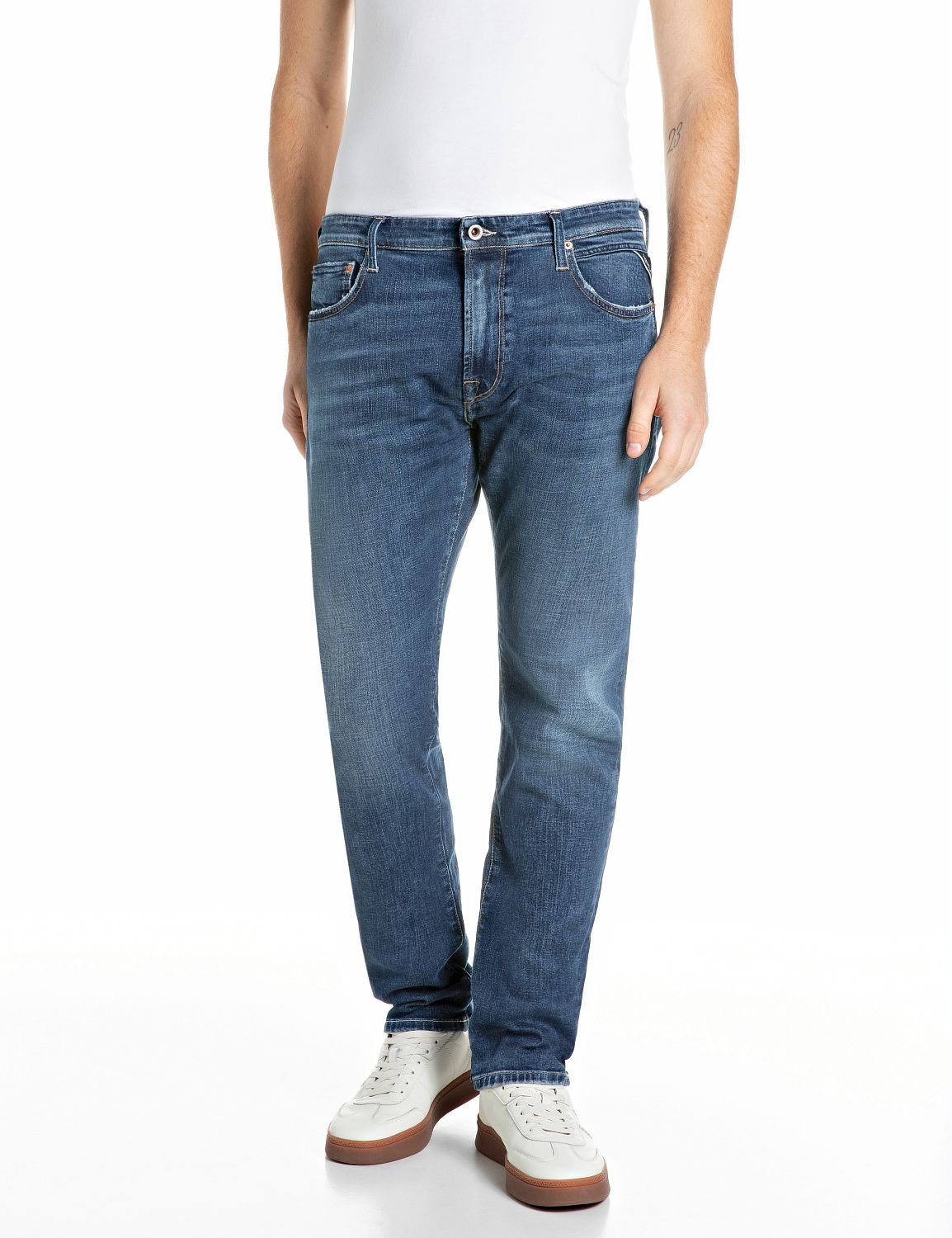 Replay Straight-Jeans "Aideen" im 5-Pocket-Stil