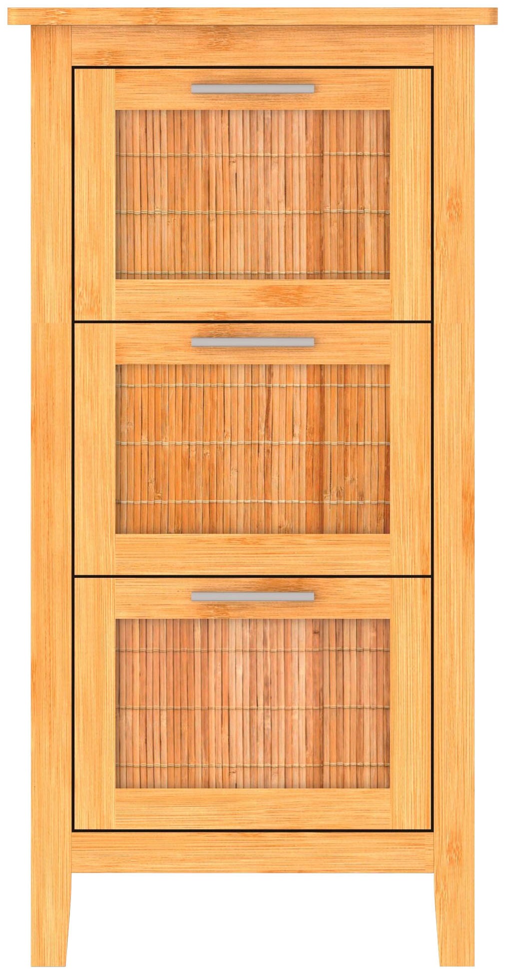 Eisl Unterschrank "Bambus" Badschrank schmal mit 3 Schubladen
