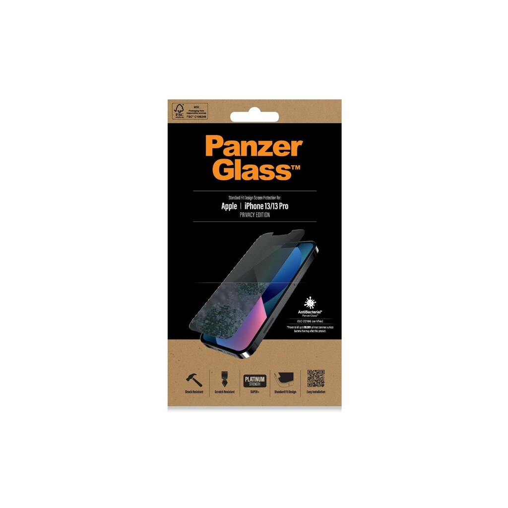 PanzerGlass Displayschutzglas »Displayschutz SF AB«, für iPhone 13, iPhone 13 Pro