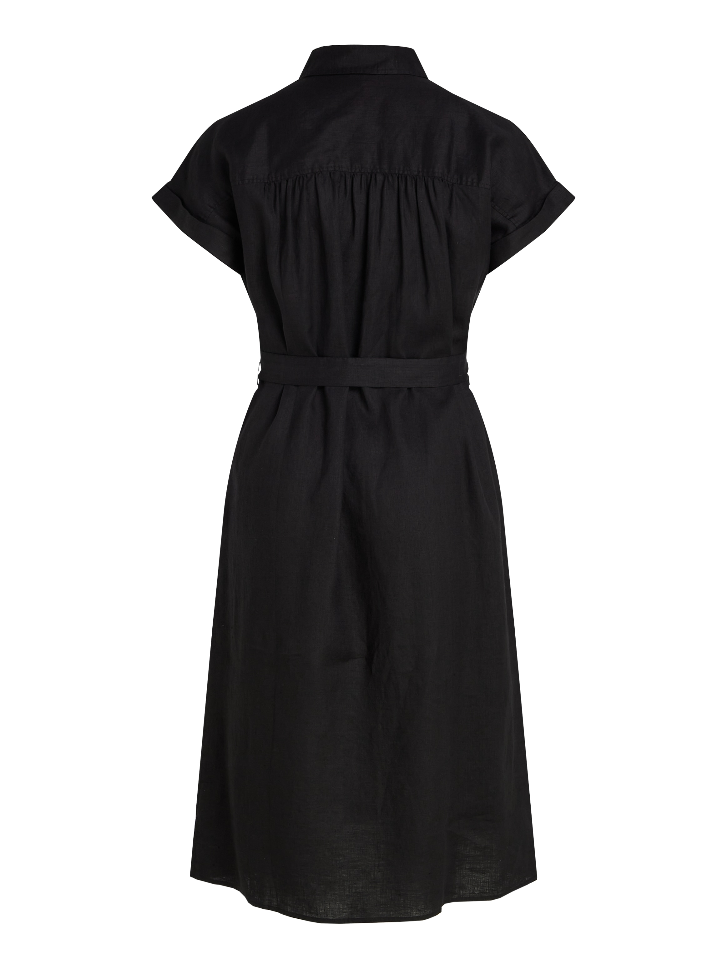 Tommy Hilfiger Curve Midikleid »CRV ESS LI BELTED S/S MIDI DRESS«, in Grossen Grössen, mit Gürtel, Logostickerei