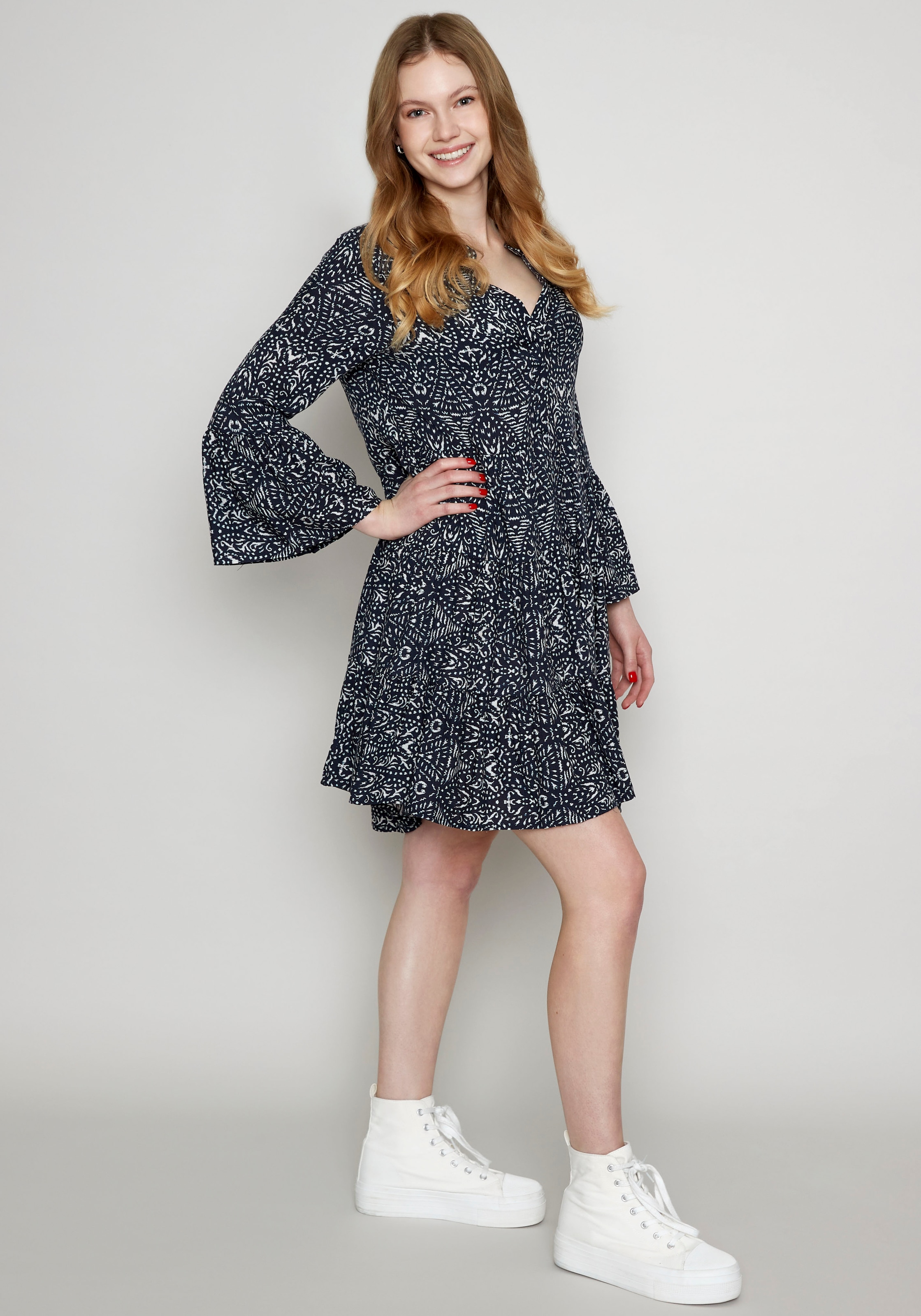 ZABAIONE Sommerkleid »Dress Me44lika«, mit | Jelmoli-Versand bestellen im Volant Tunika Style online